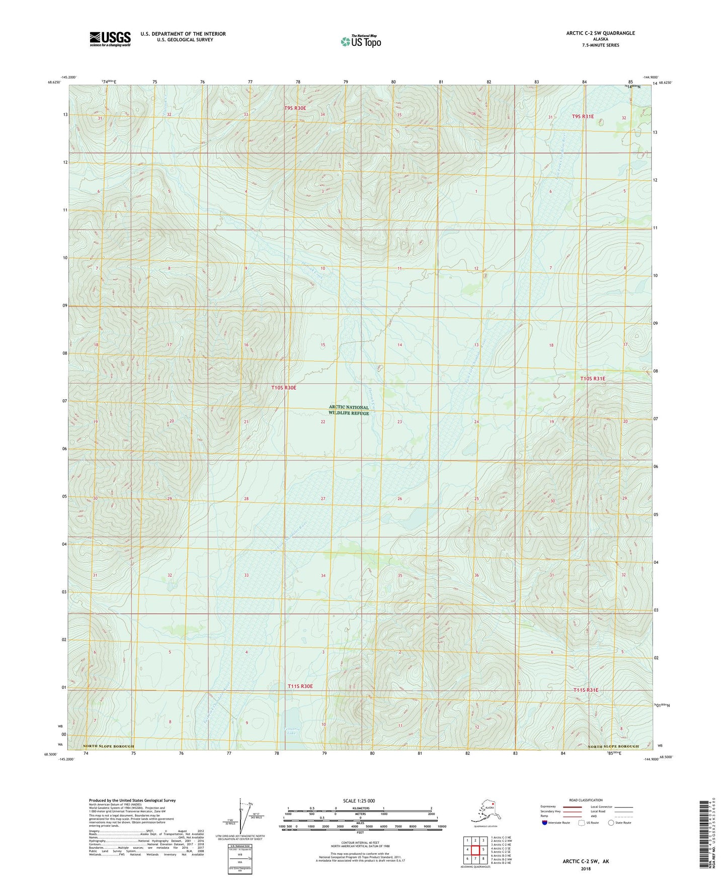 Arctic C-2 SW Alaska US Topo Map Image