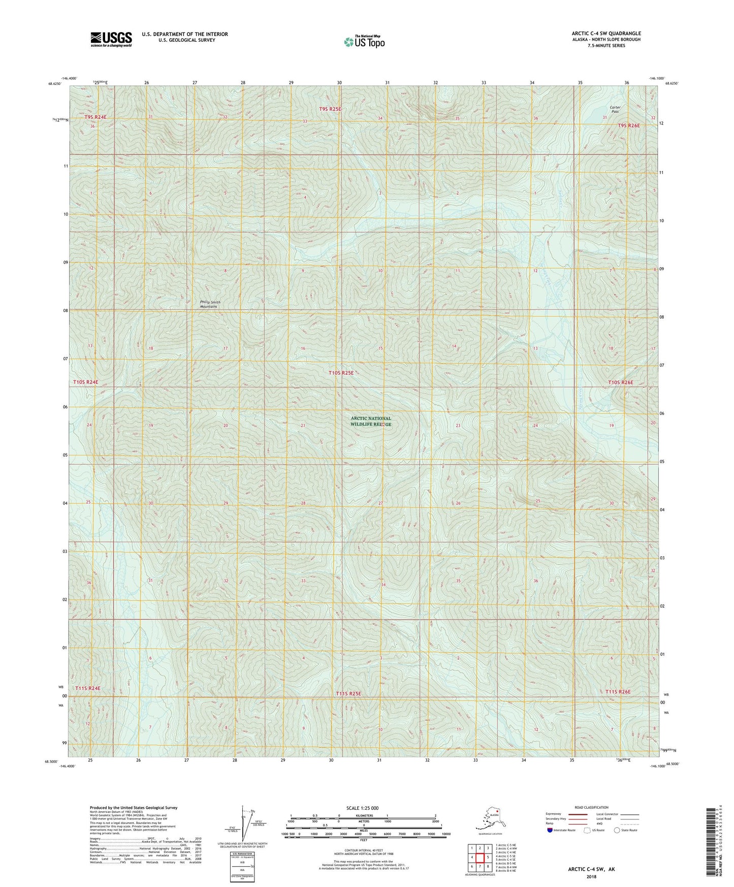 Arctic C-4 SW Alaska US Topo Map Image