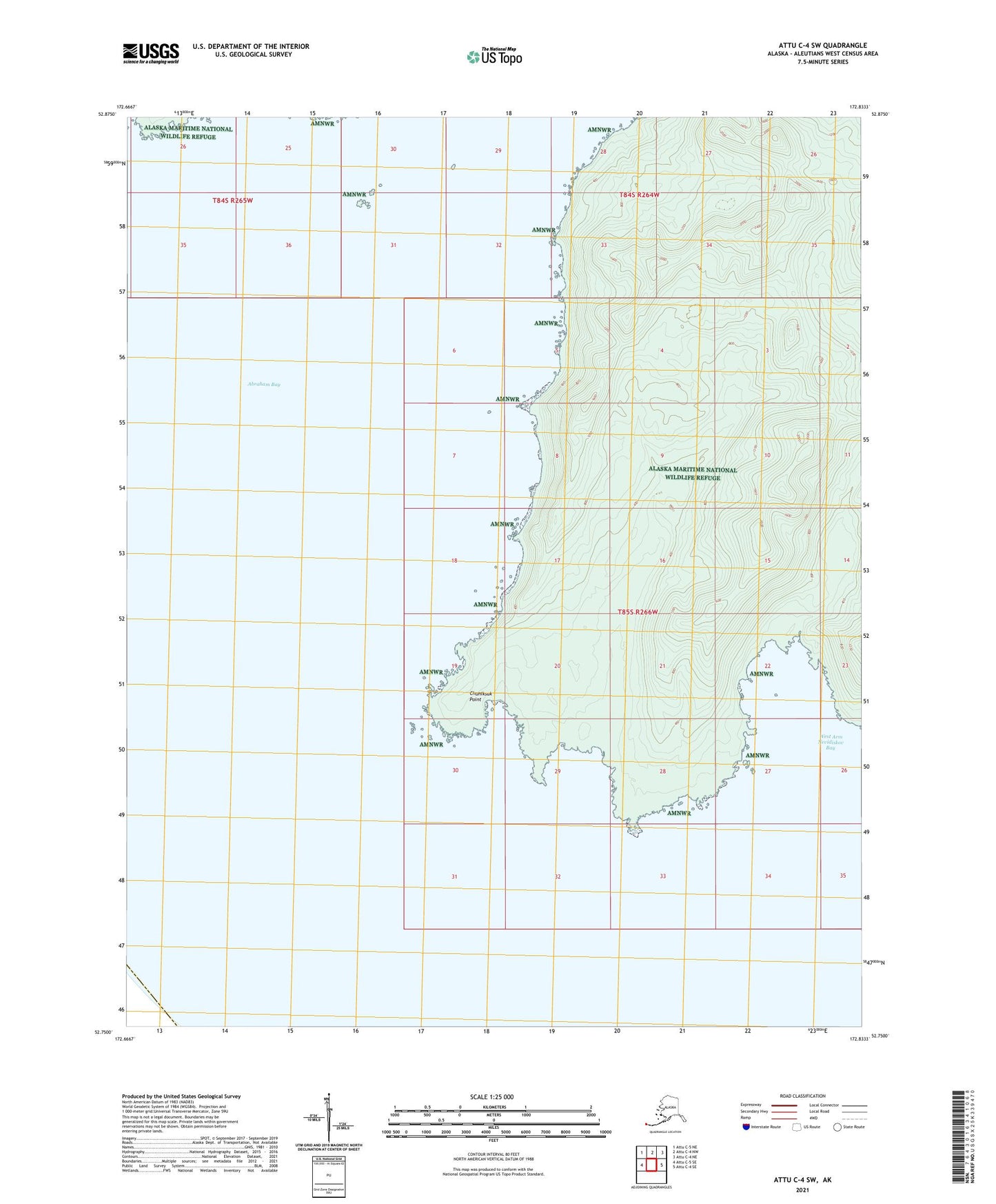 Attu C-4 SW Alaska US Topo Map Image
