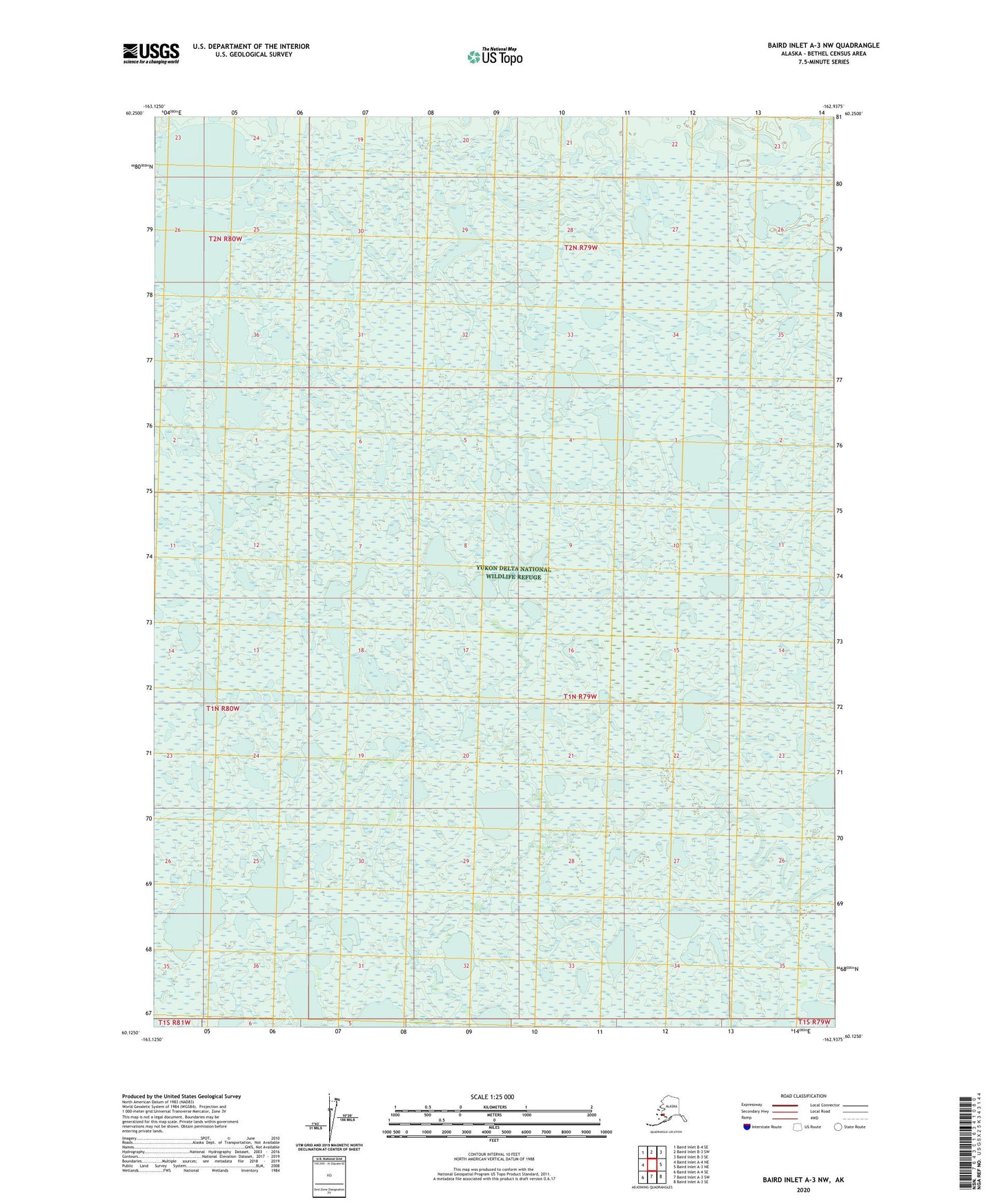 Baird Inlet A-3 NW Alaska US Topo Map Image