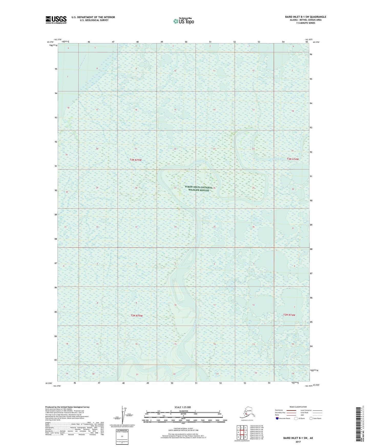 Baird Inlet B-1 SW Alaska US Topo Map Image
