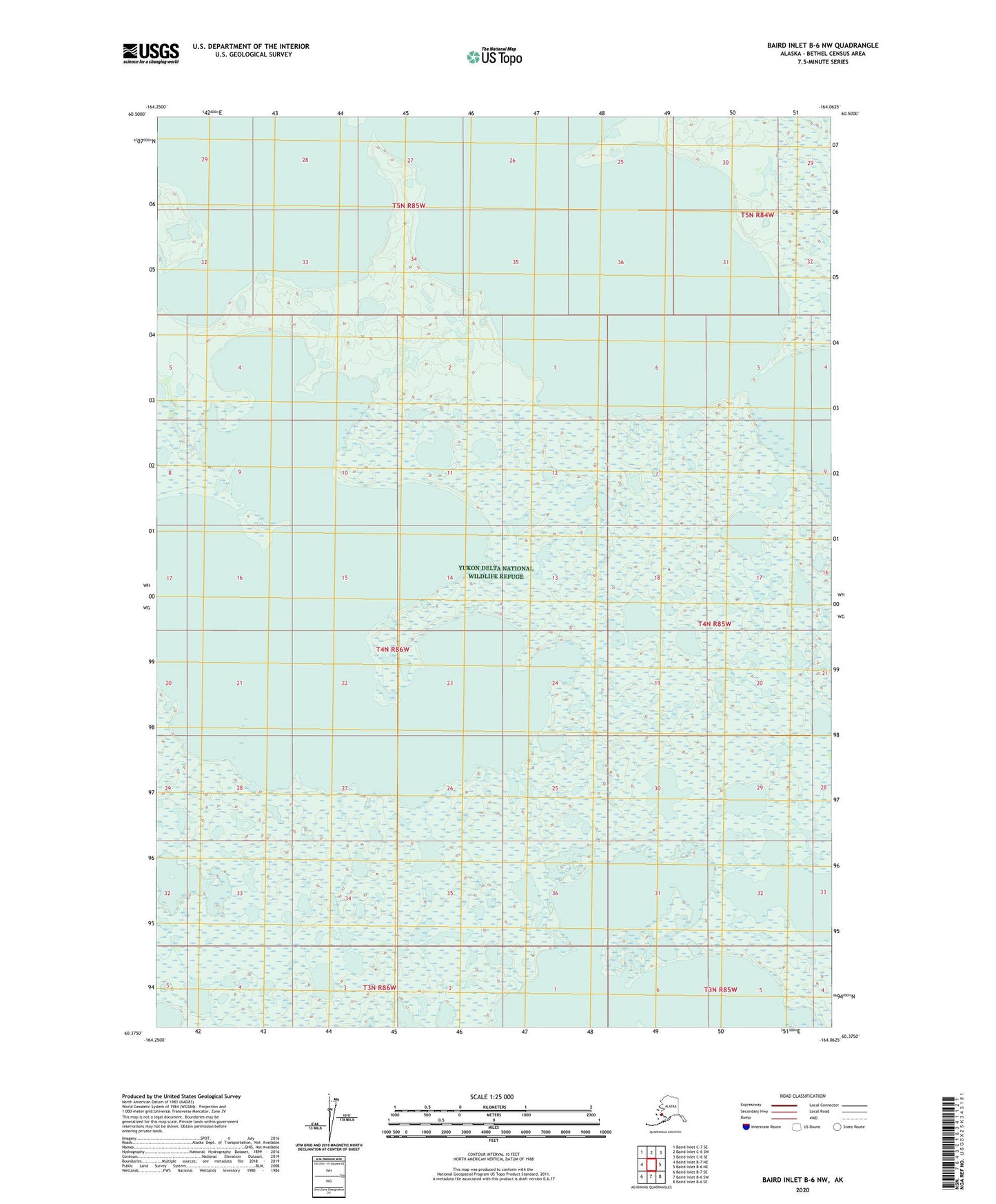 Baird Inlet B-6 NW Alaska US Topo Map Image