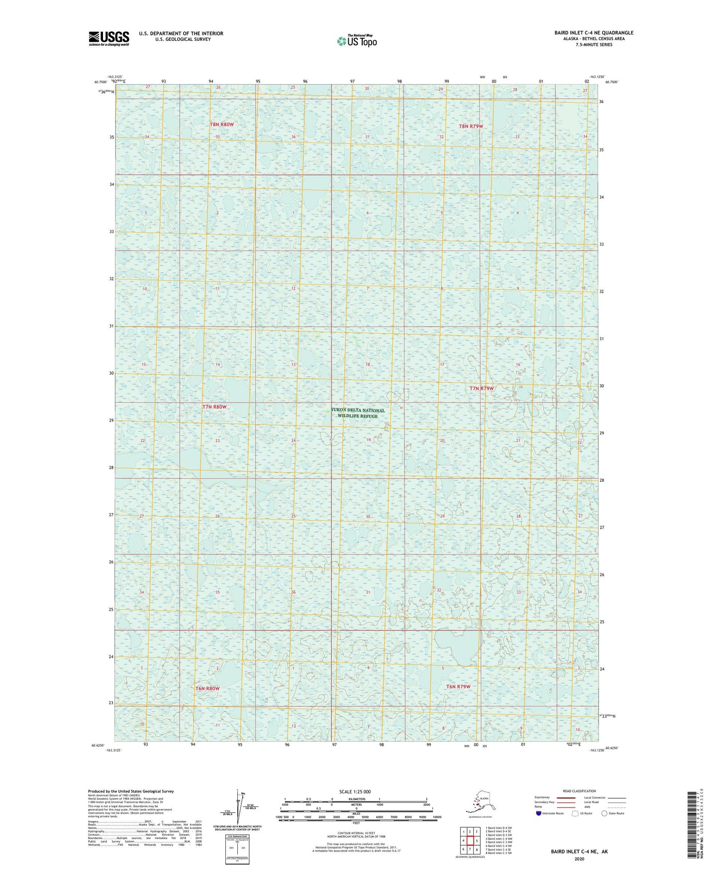 Baird Inlet C-4 NE Alaska US Topo Map Image