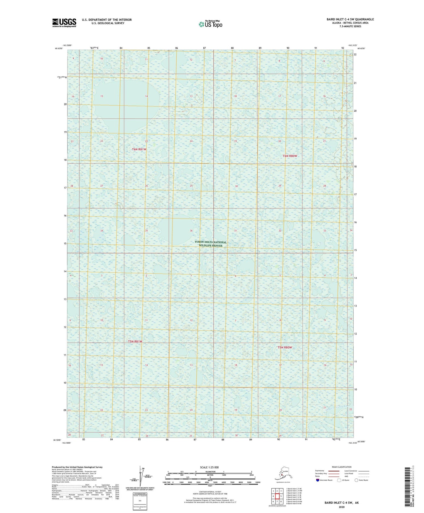 Baird Inlet C-4 SW Alaska US Topo Map Image