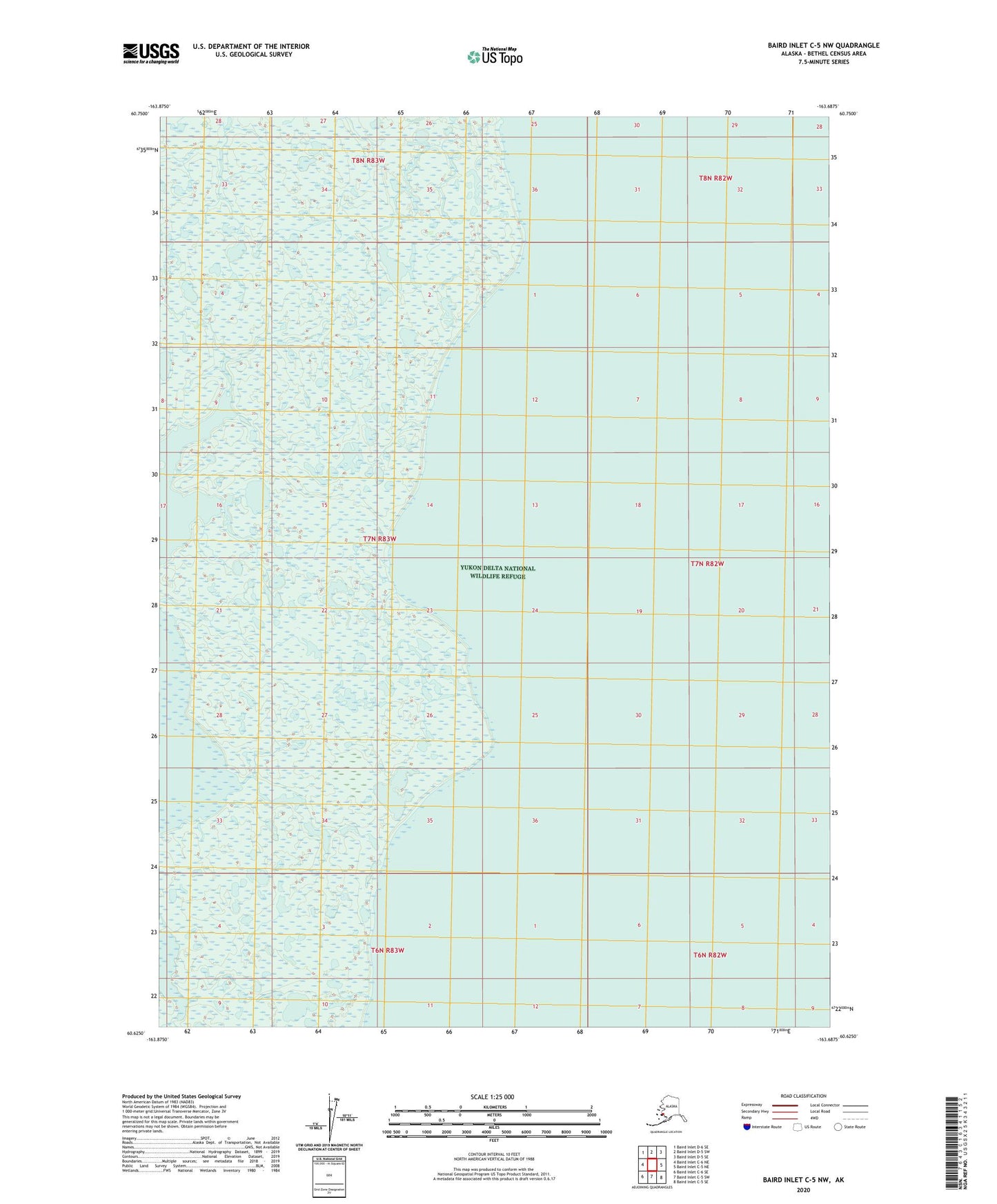 Baird Inlet C-5 NW Alaska US Topo Map Image