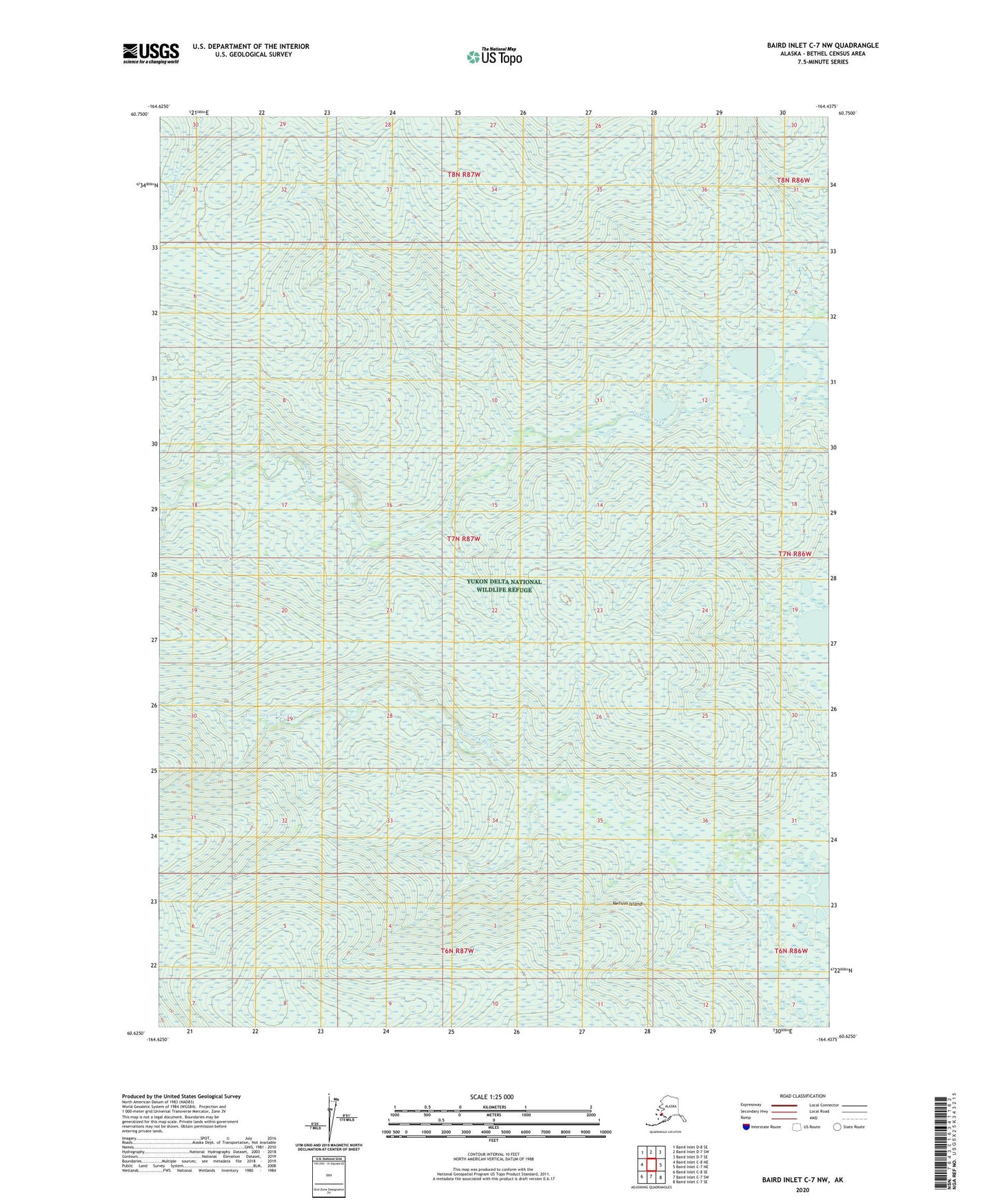 Baird Inlet C-7 NW Alaska US Topo Map Image