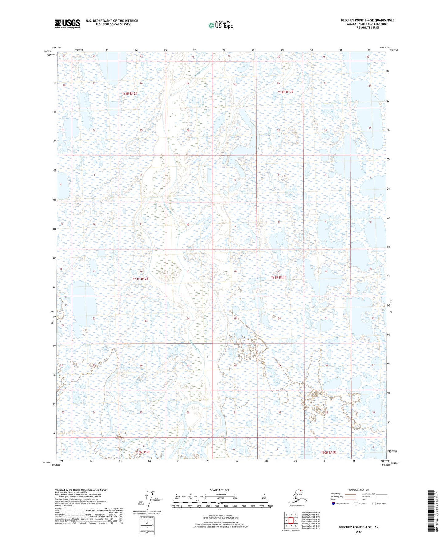 Beechey Point B-4 SE Alaska US Topo Map Image