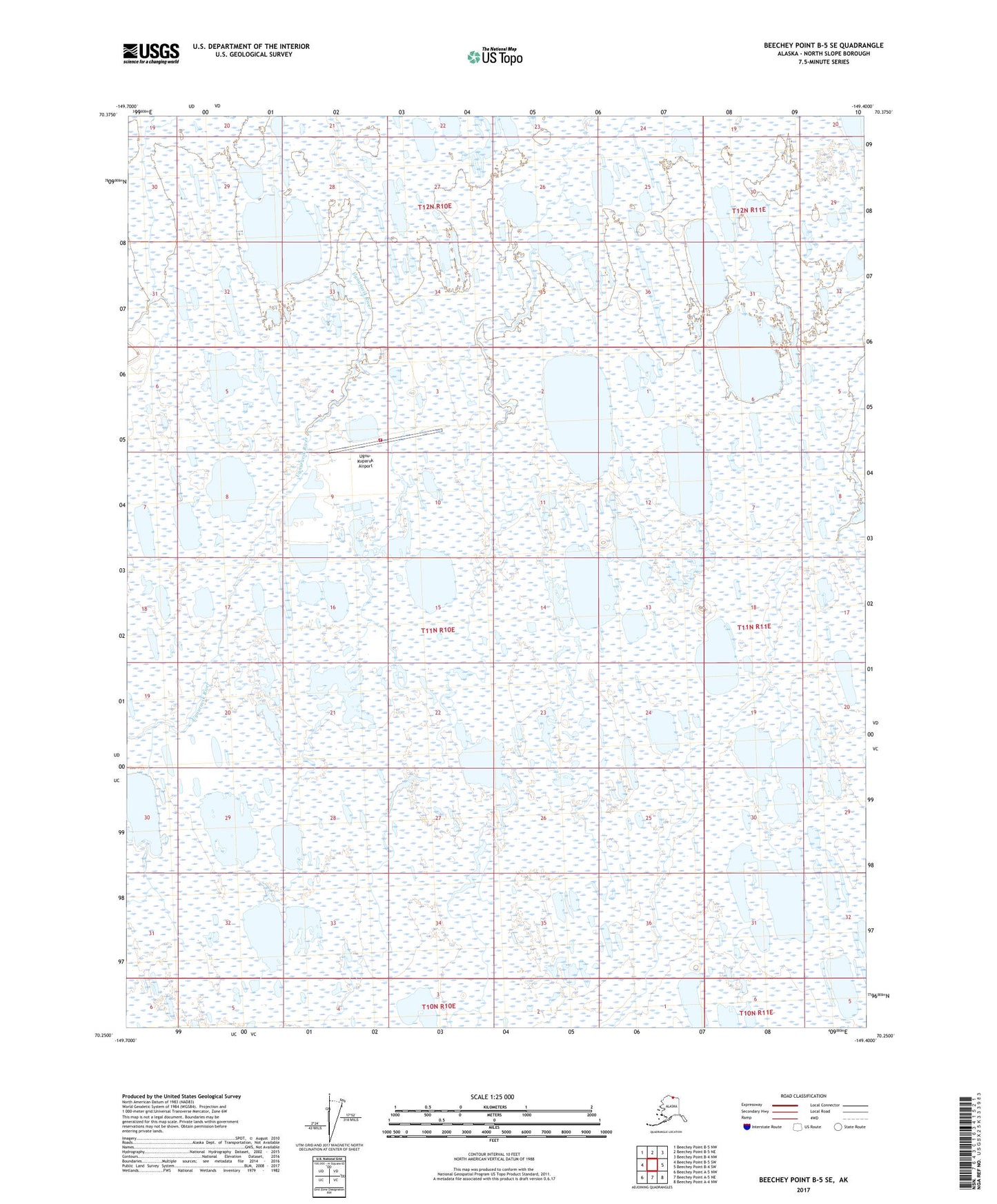 Beechey Point B-5 SE Alaska US Topo Map Image