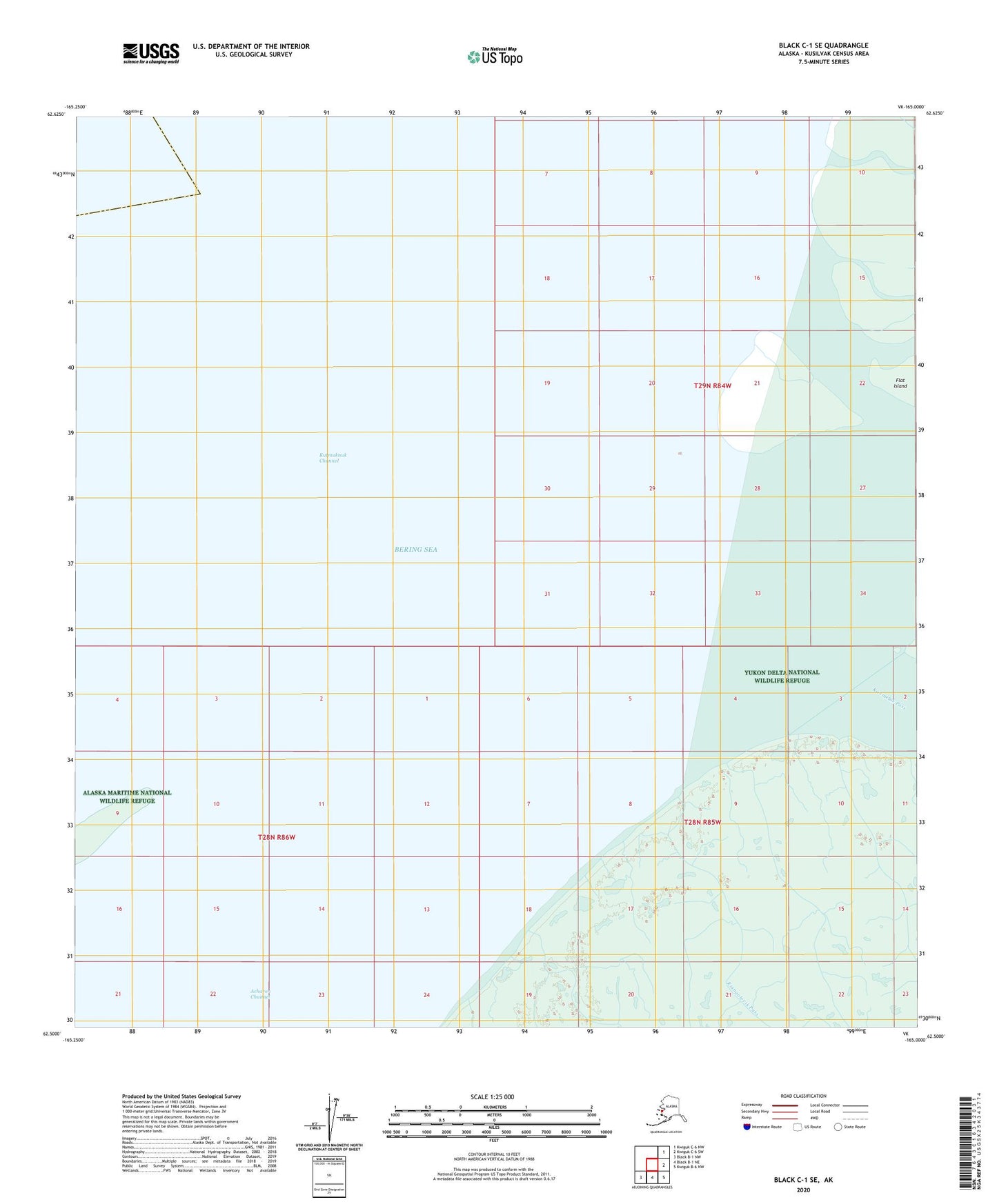 Black C-1 SE Alaska US Topo Map Image