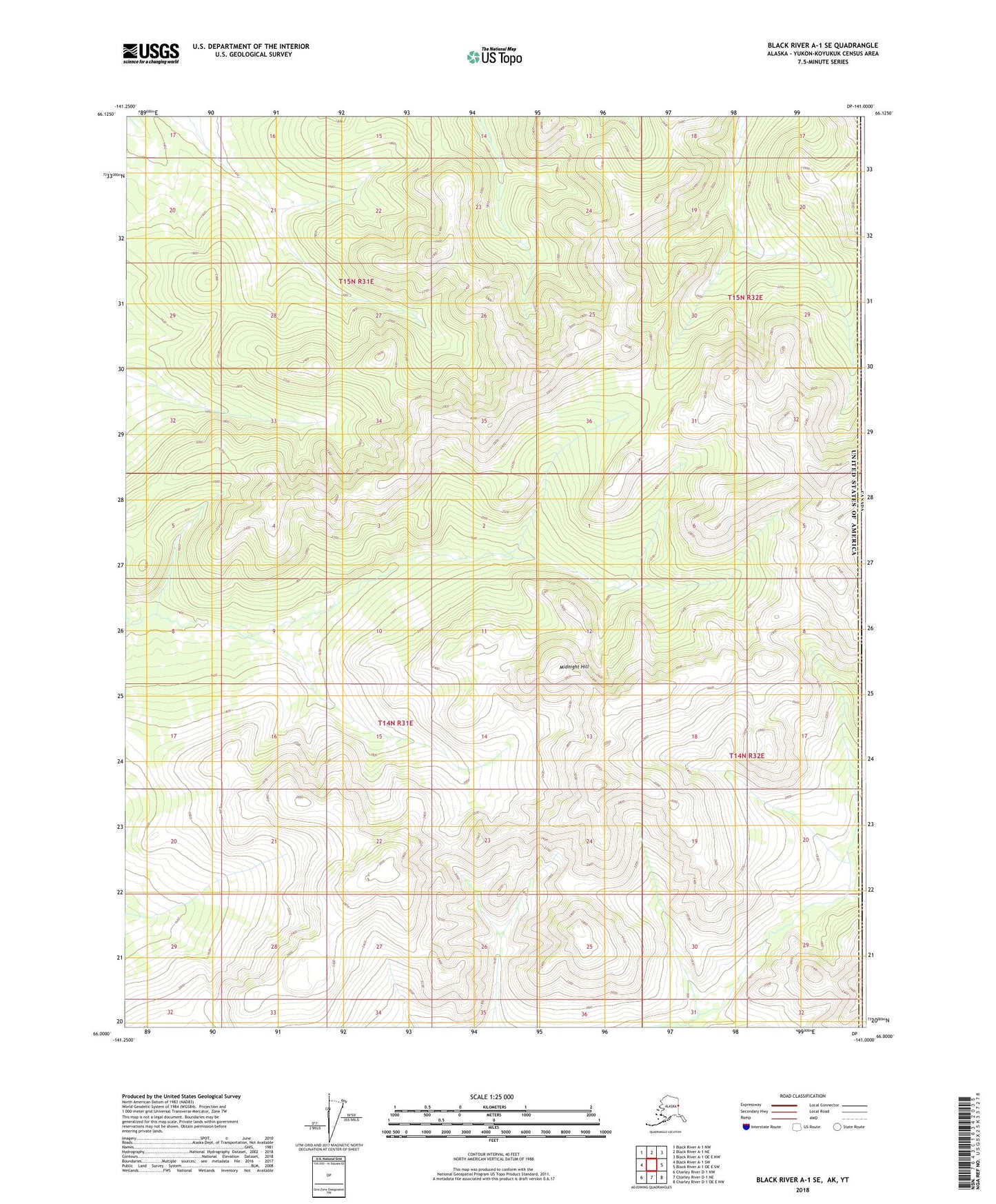 Black River A-1 SE Alaska US Topo Map Image