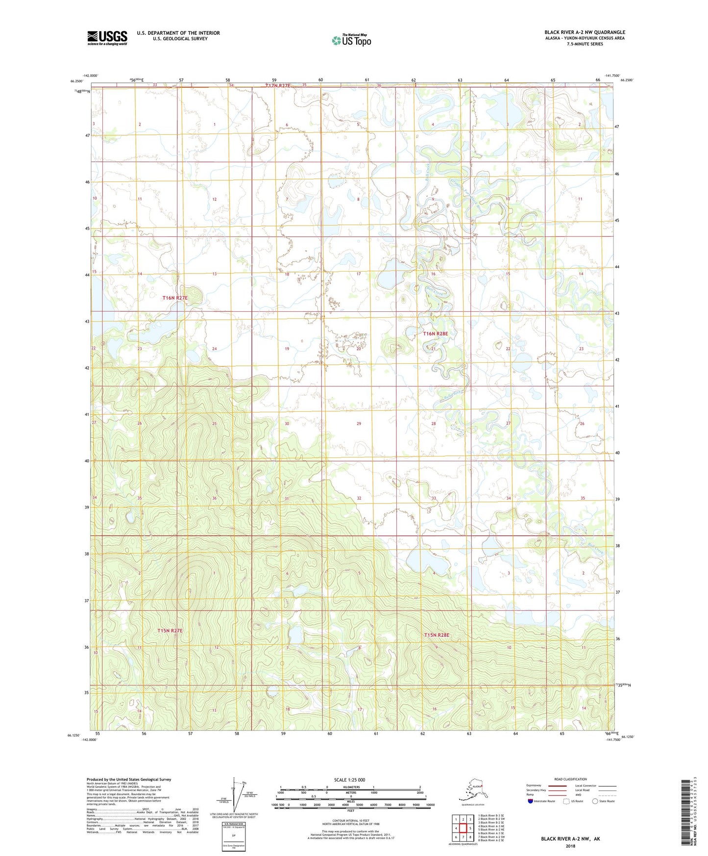 Black River A-2 NW Alaska US Topo Map Image