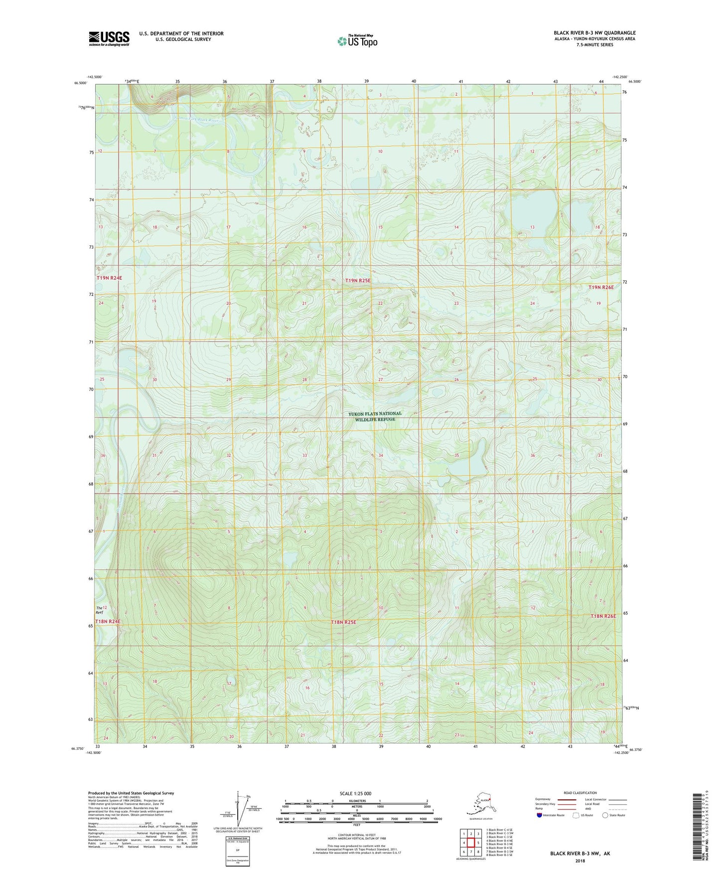 Black River B-3 NW Alaska US Topo Map Image