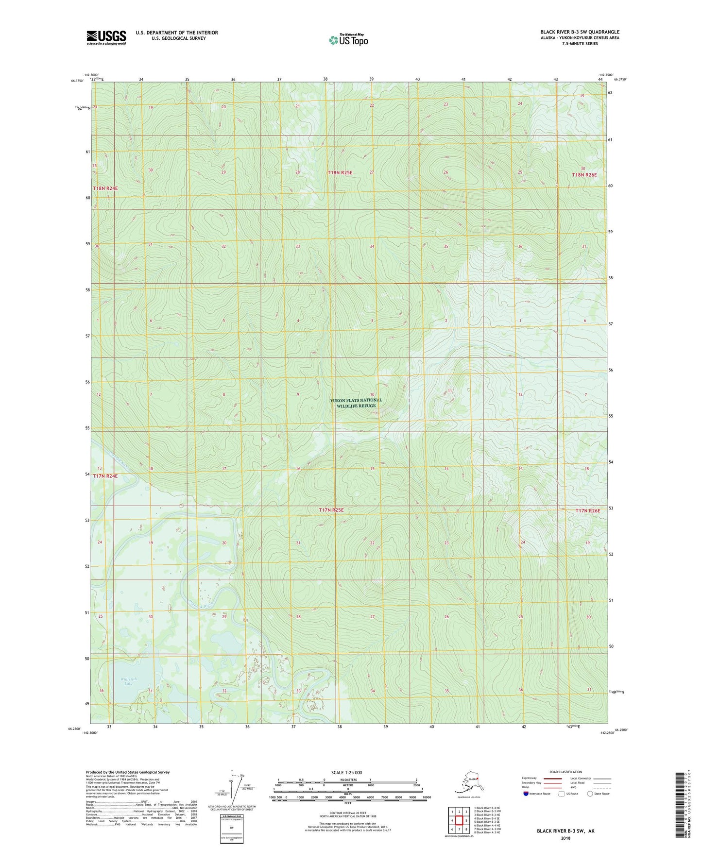 Black River B-3 SW Alaska US Topo Map Image