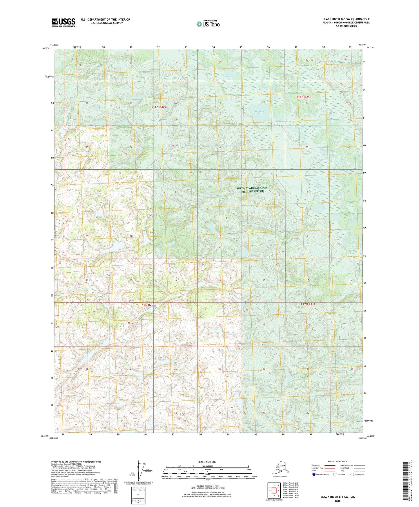 Black River B-5 SW Alaska US Topo Map Image