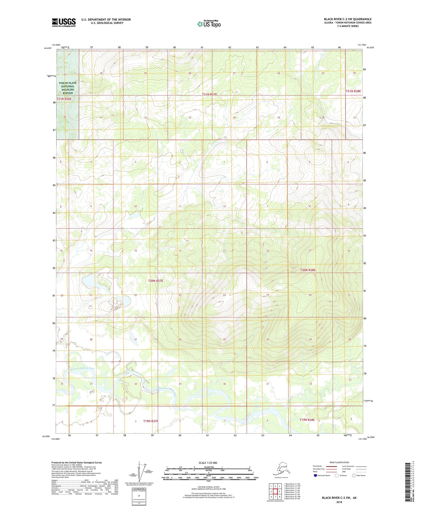 Black River C-2 SW Alaska US Topo Map Image