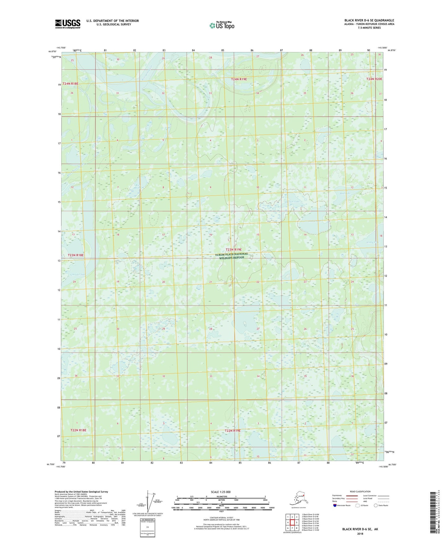 Black River D-6 SE Alaska US Topo Map Image