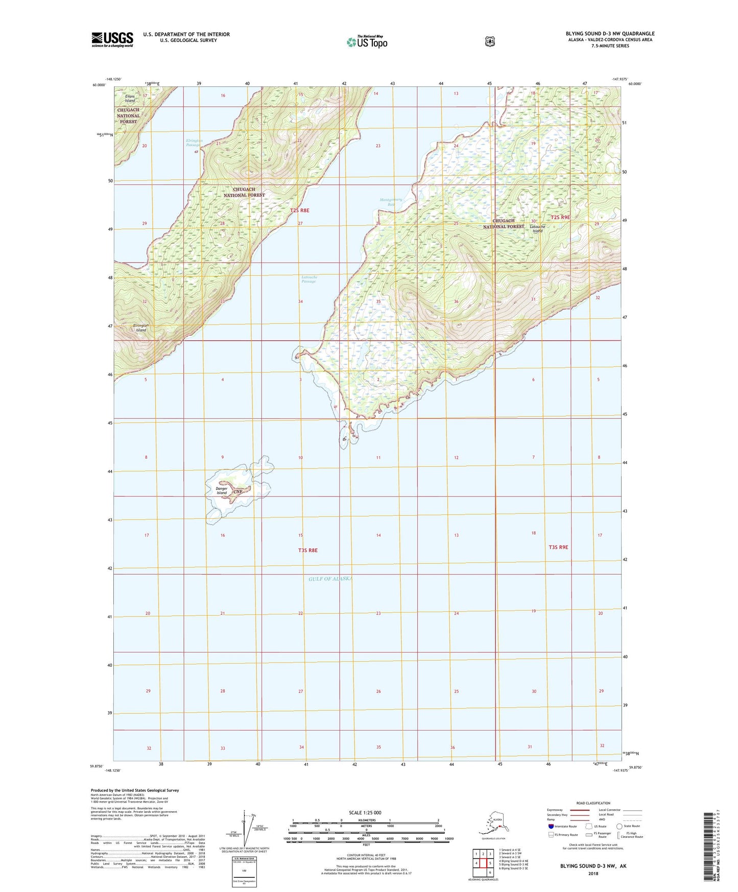 Blying Sound D-3 NW Alaska US Topo Map Image