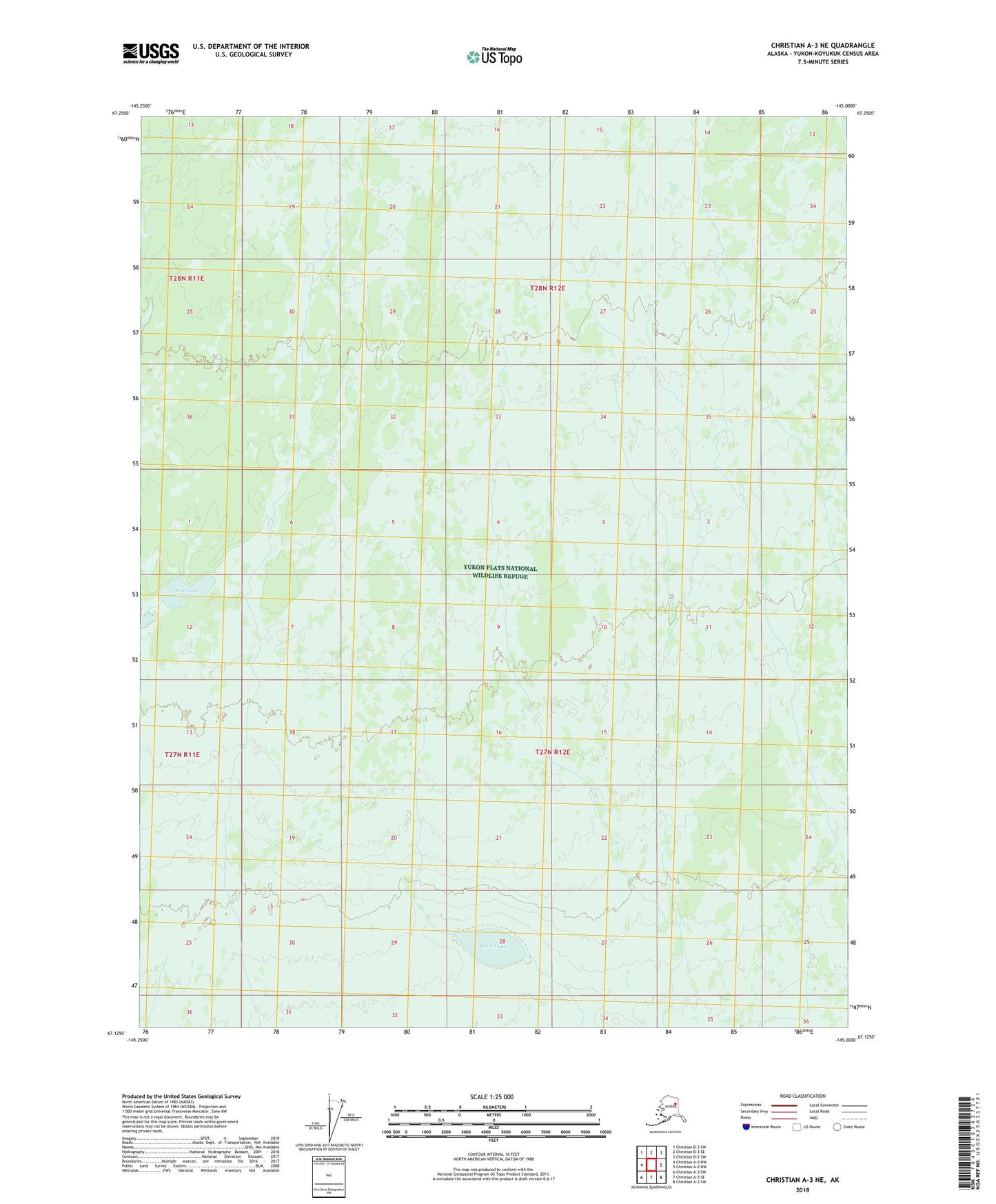 Christian A-3 NE Alaska US Topo Map Image