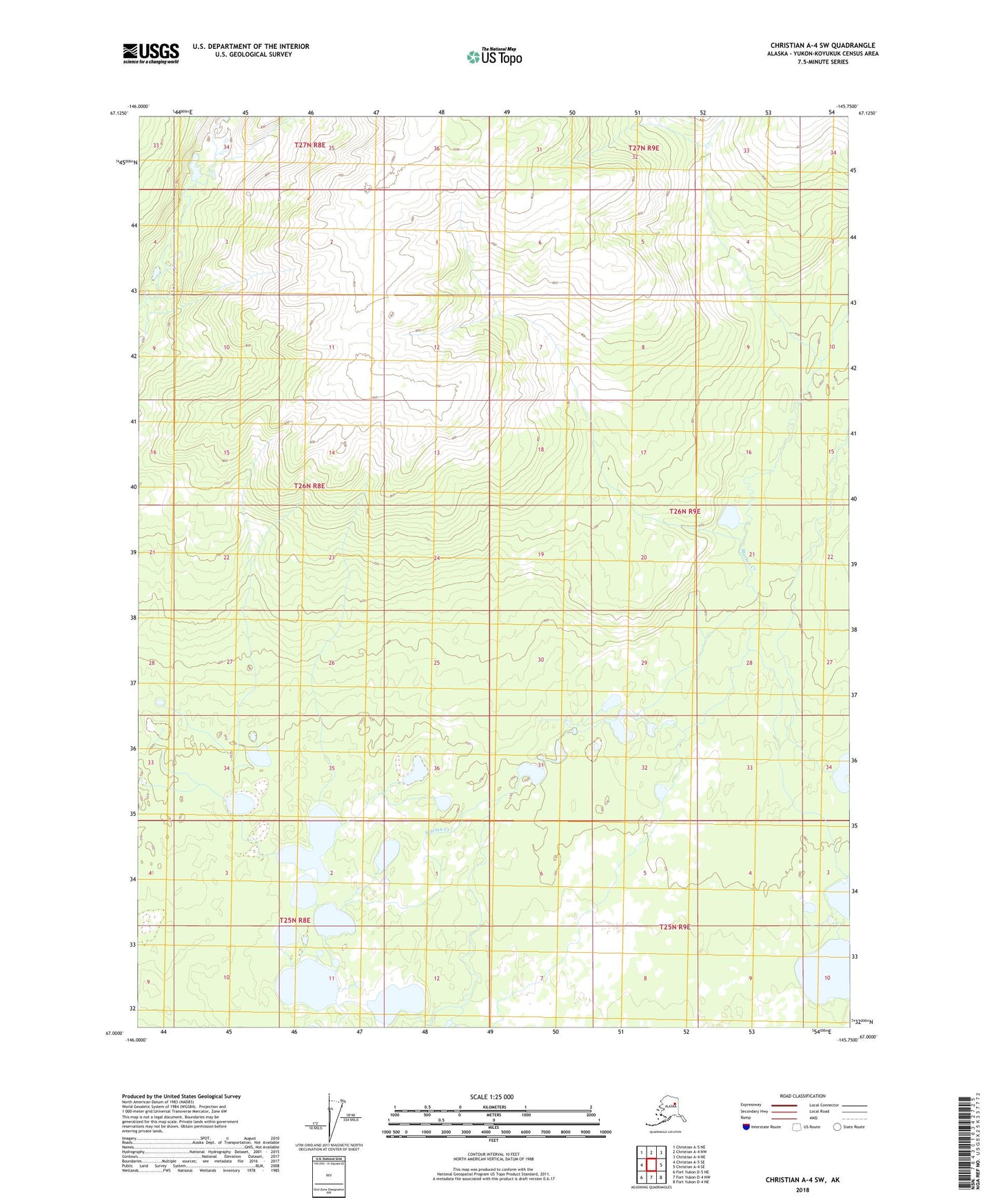 Christian A-4 SW Alaska US Topo Map Image