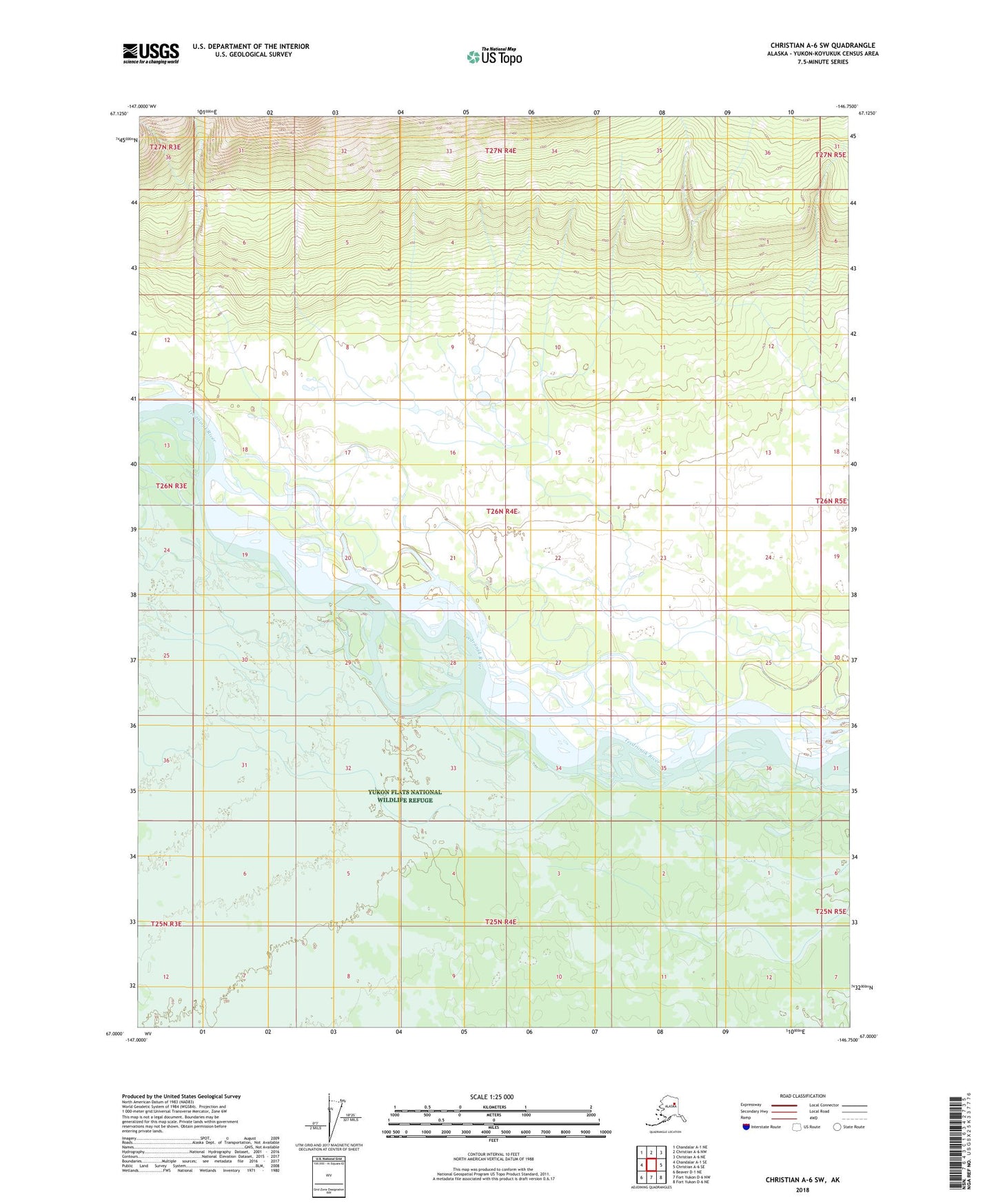 Christian A-6 SW Alaska US Topo Map Image