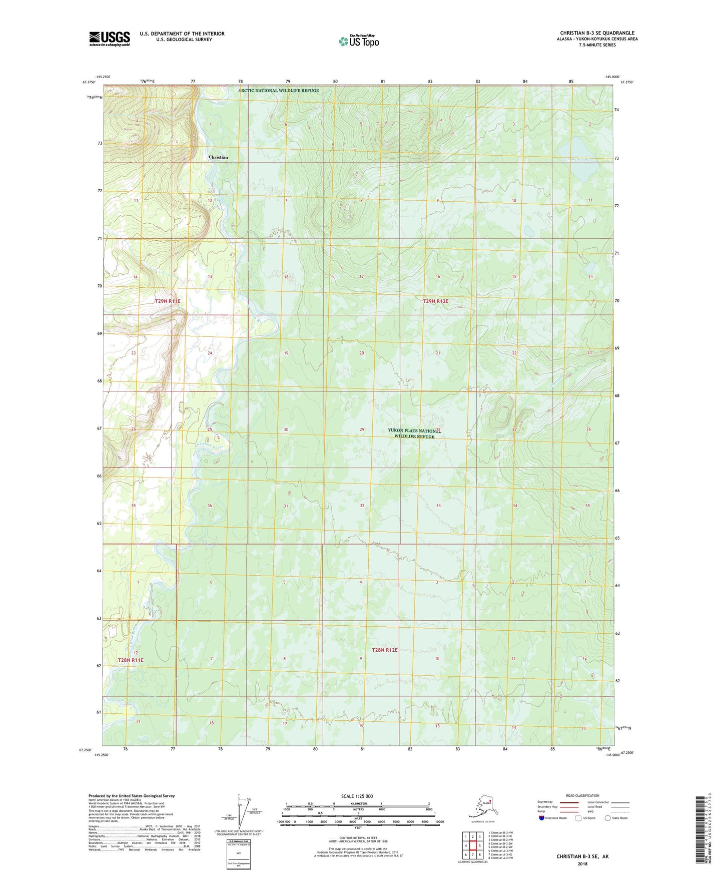 Christian B-3 SE Alaska US Topo Map Image