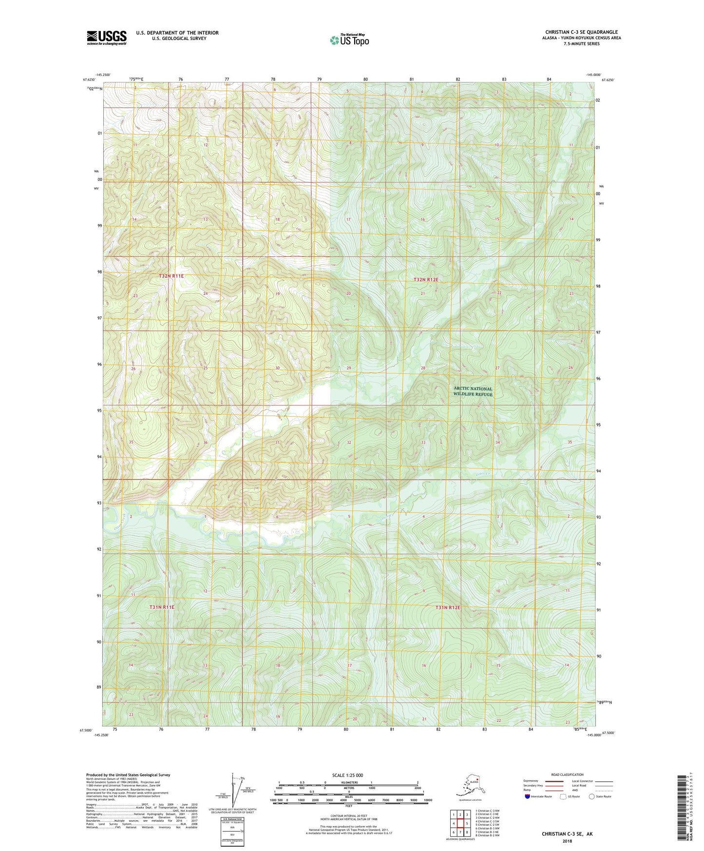 Christian C-3 SE Alaska US Topo Map Image