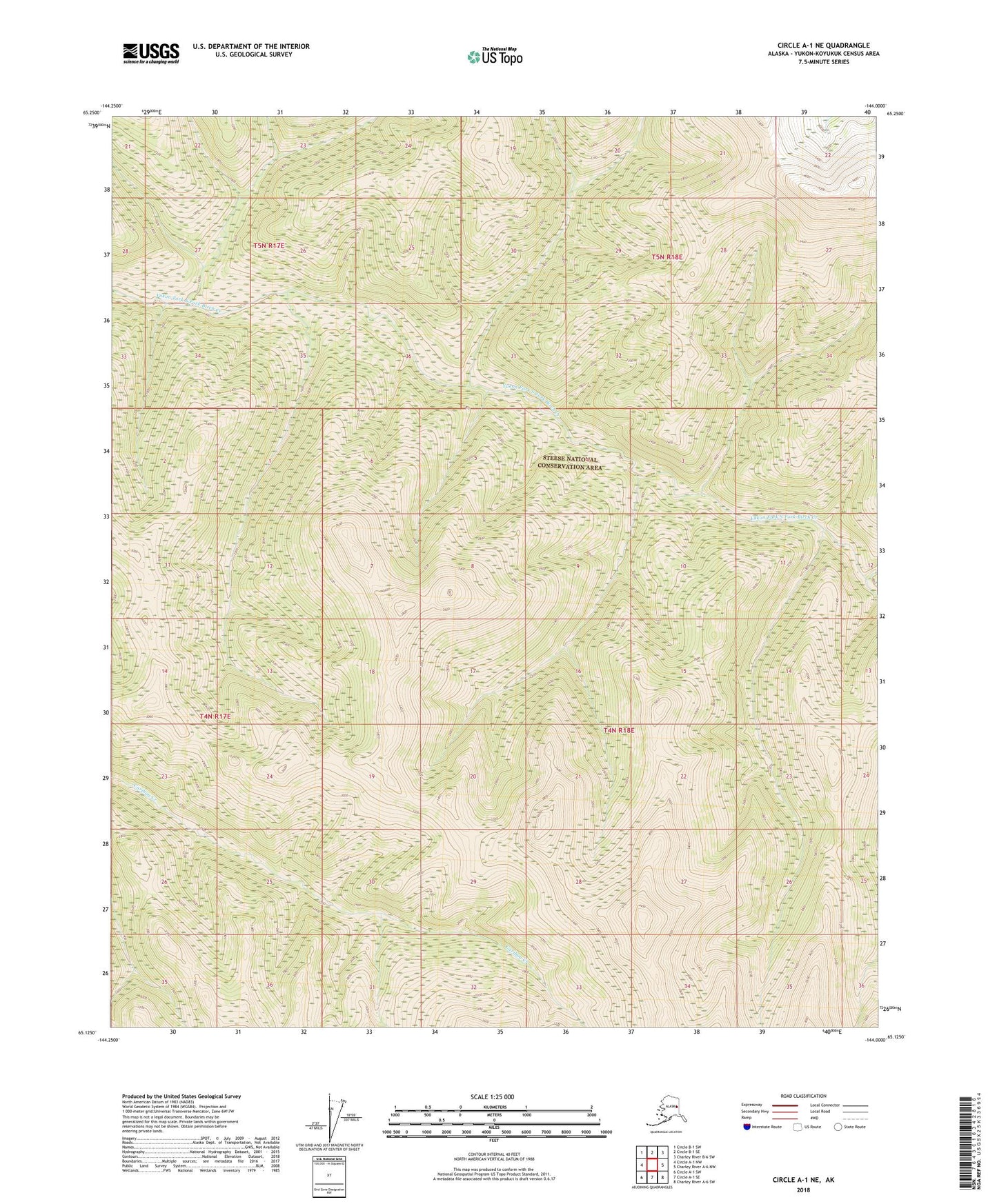 Circle A-1 NE Alaska US Topo Map Image