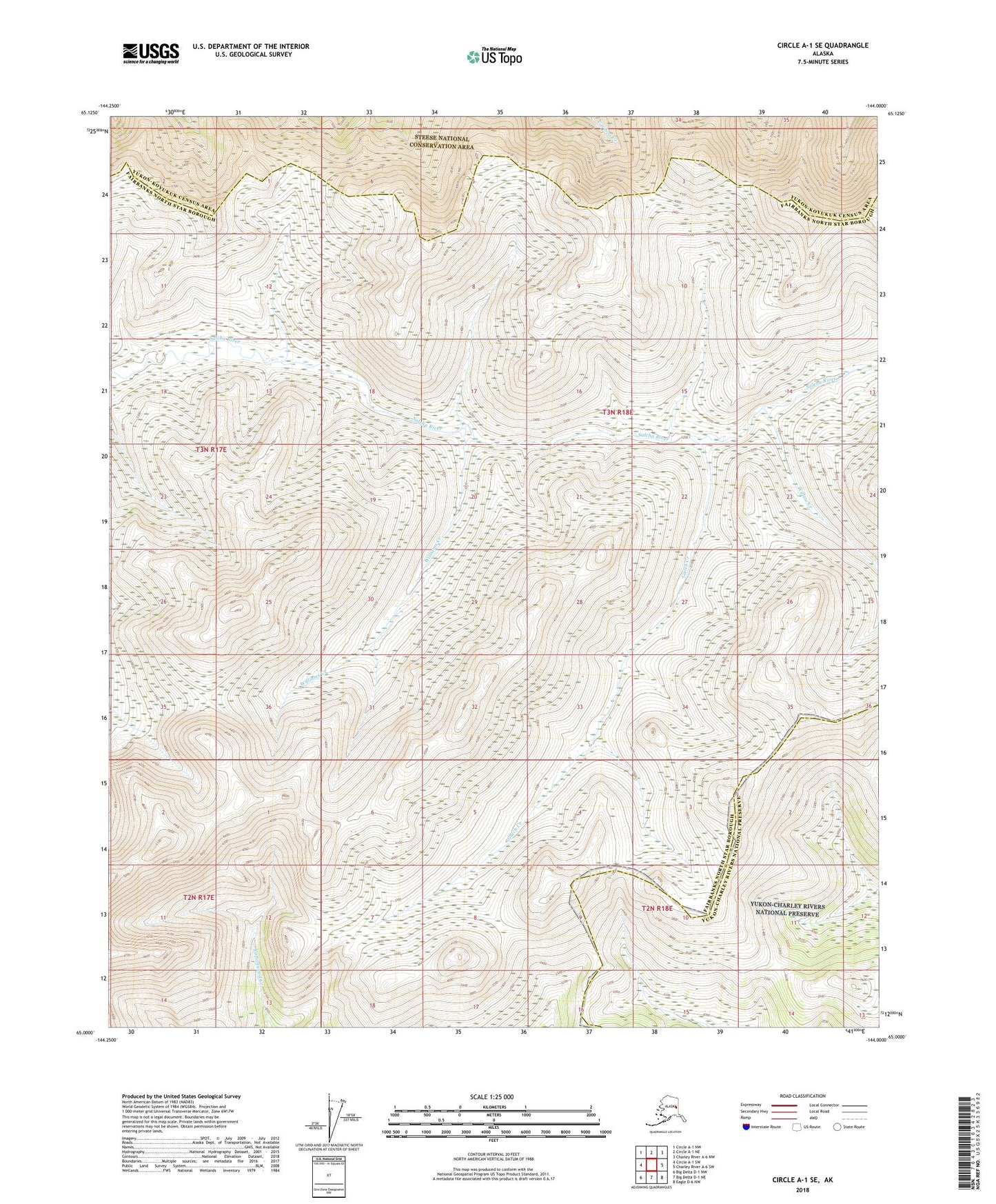 Circle A-1 SE Alaska US Topo Map Image