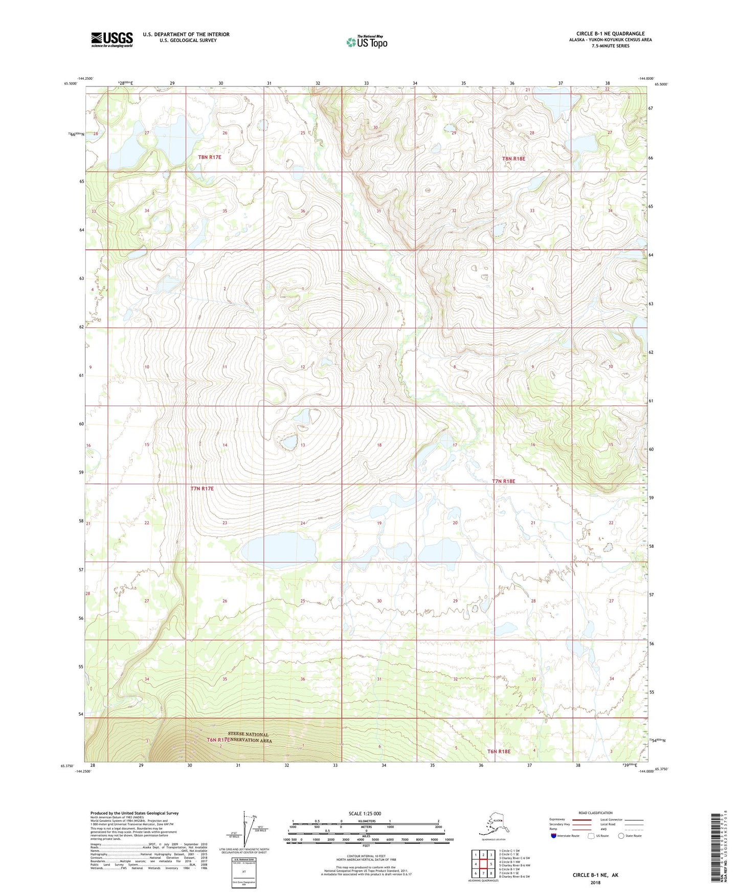 Circle B-1 NE Alaska US Topo Map Image