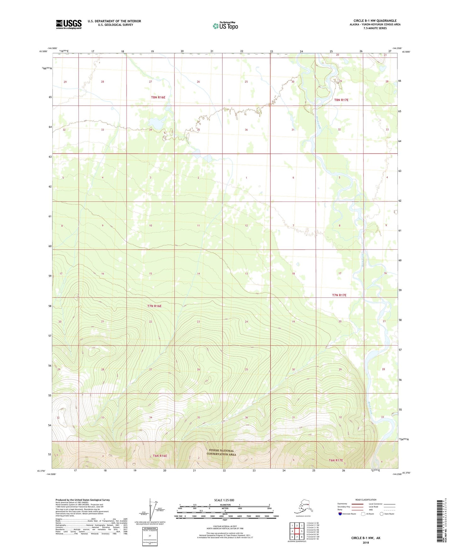 Circle B-1 NW Alaska US Topo Map Image