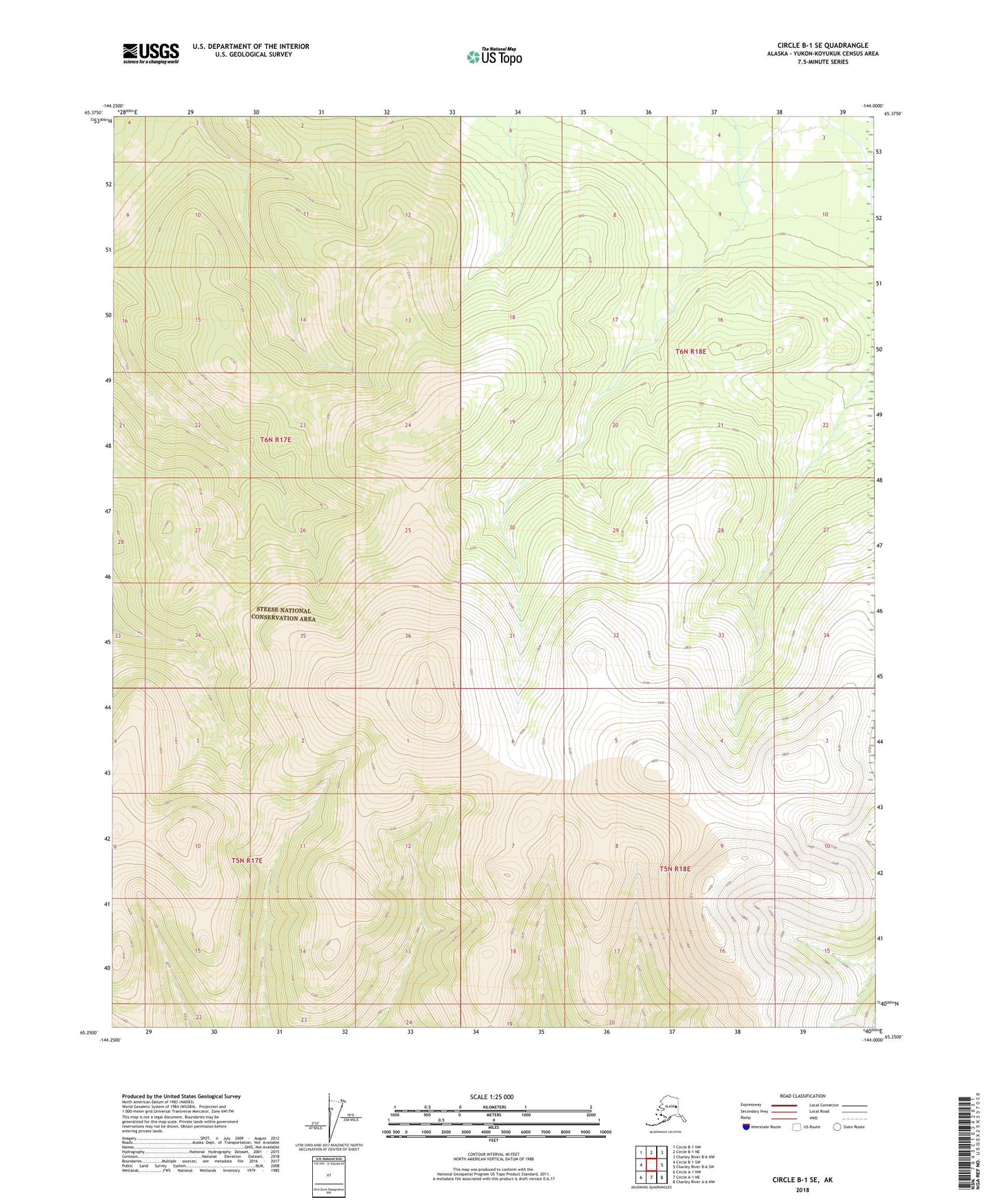 Circle B-1 SE Alaska US Topo Map Image