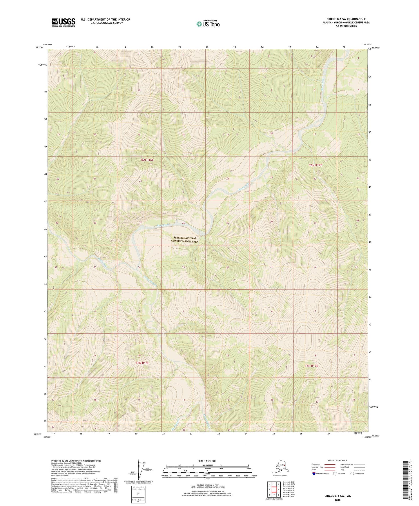 Circle B-1 SW Alaska US Topo Map Image