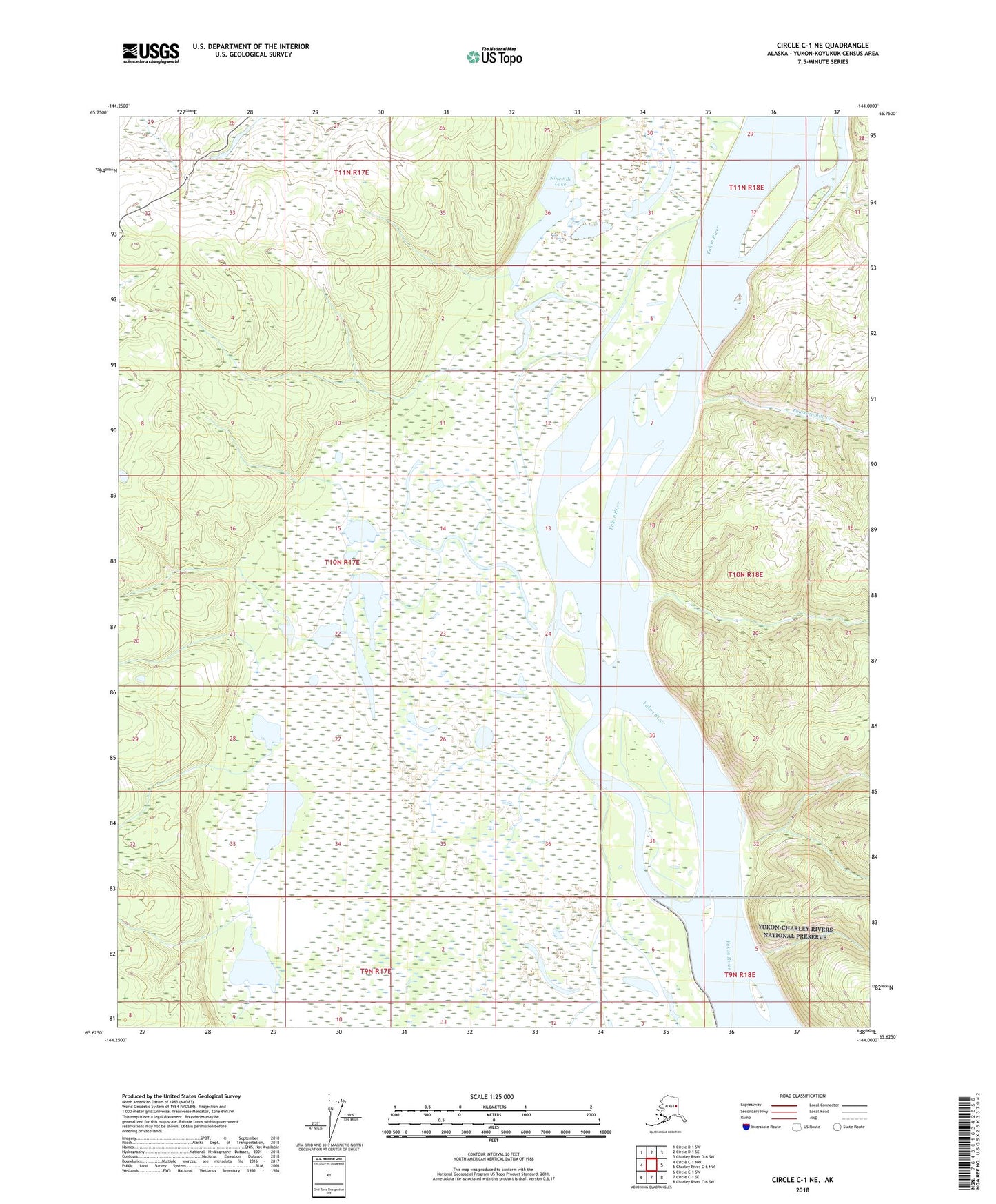 Circle C-1 NE Alaska US Topo Map Image