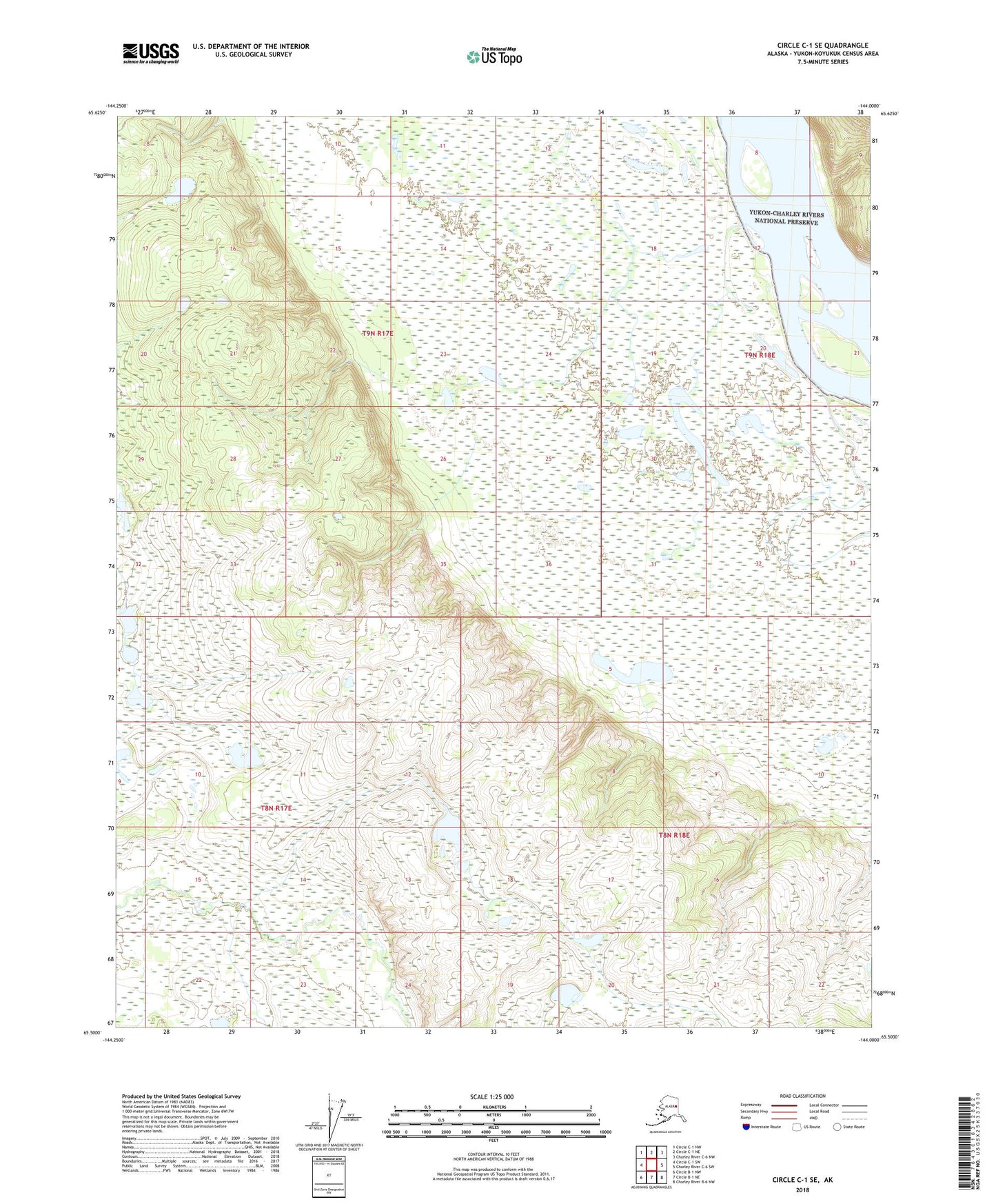 Circle C-1 SE Alaska US Topo Map Image