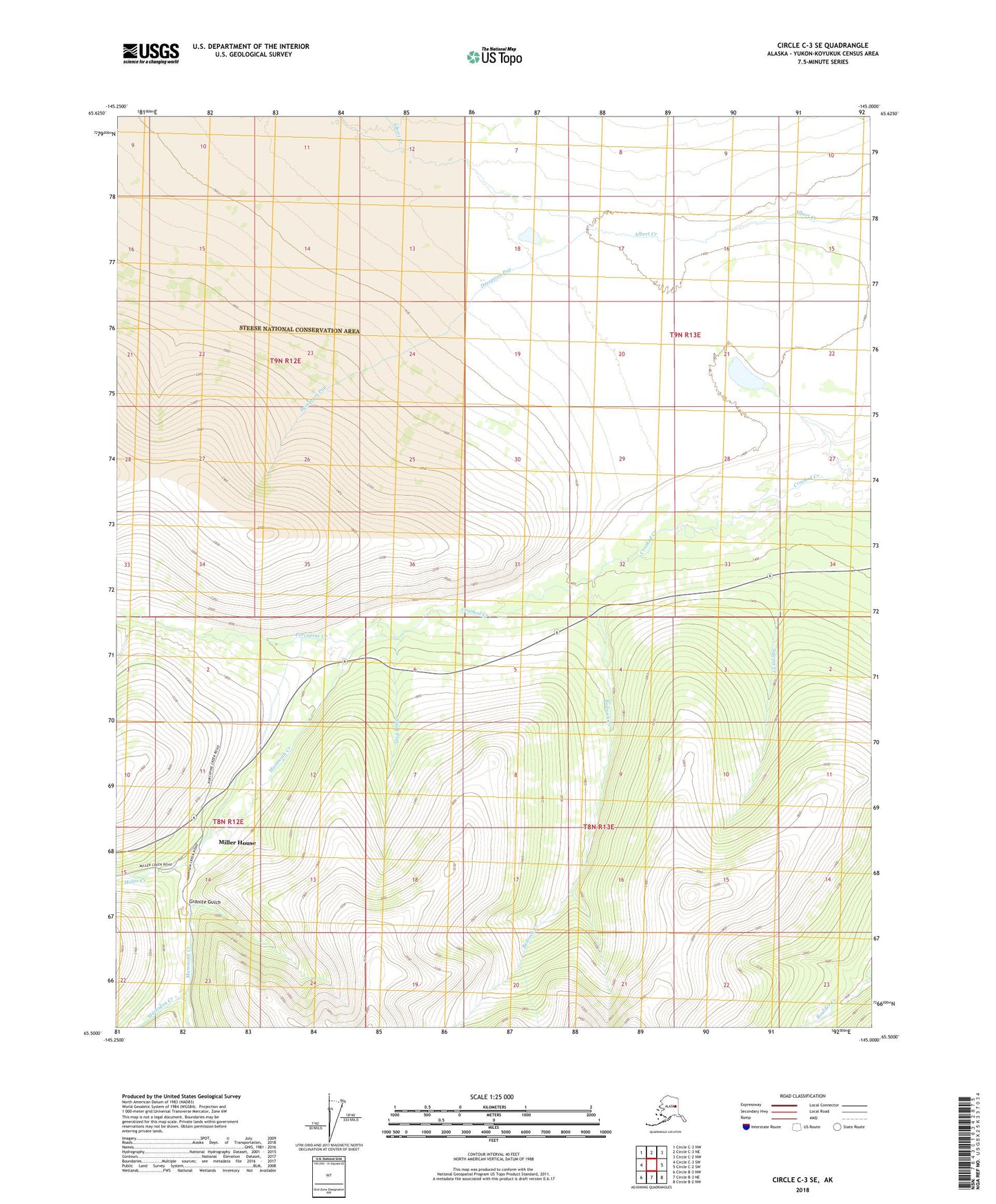 Circle C-3 SE Alaska US Topo Map Image