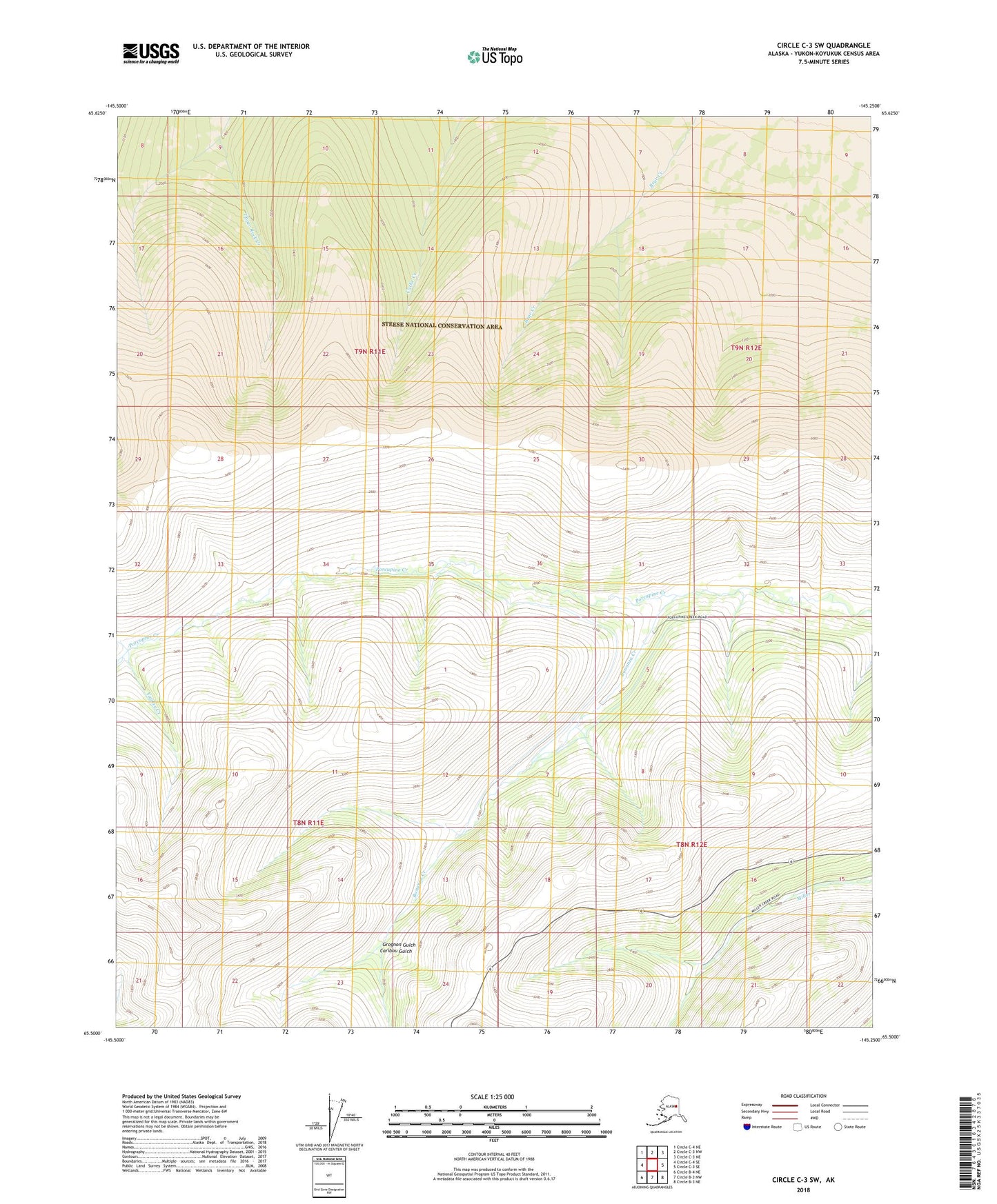 Circle C-3 SW Alaska US Topo Map Image