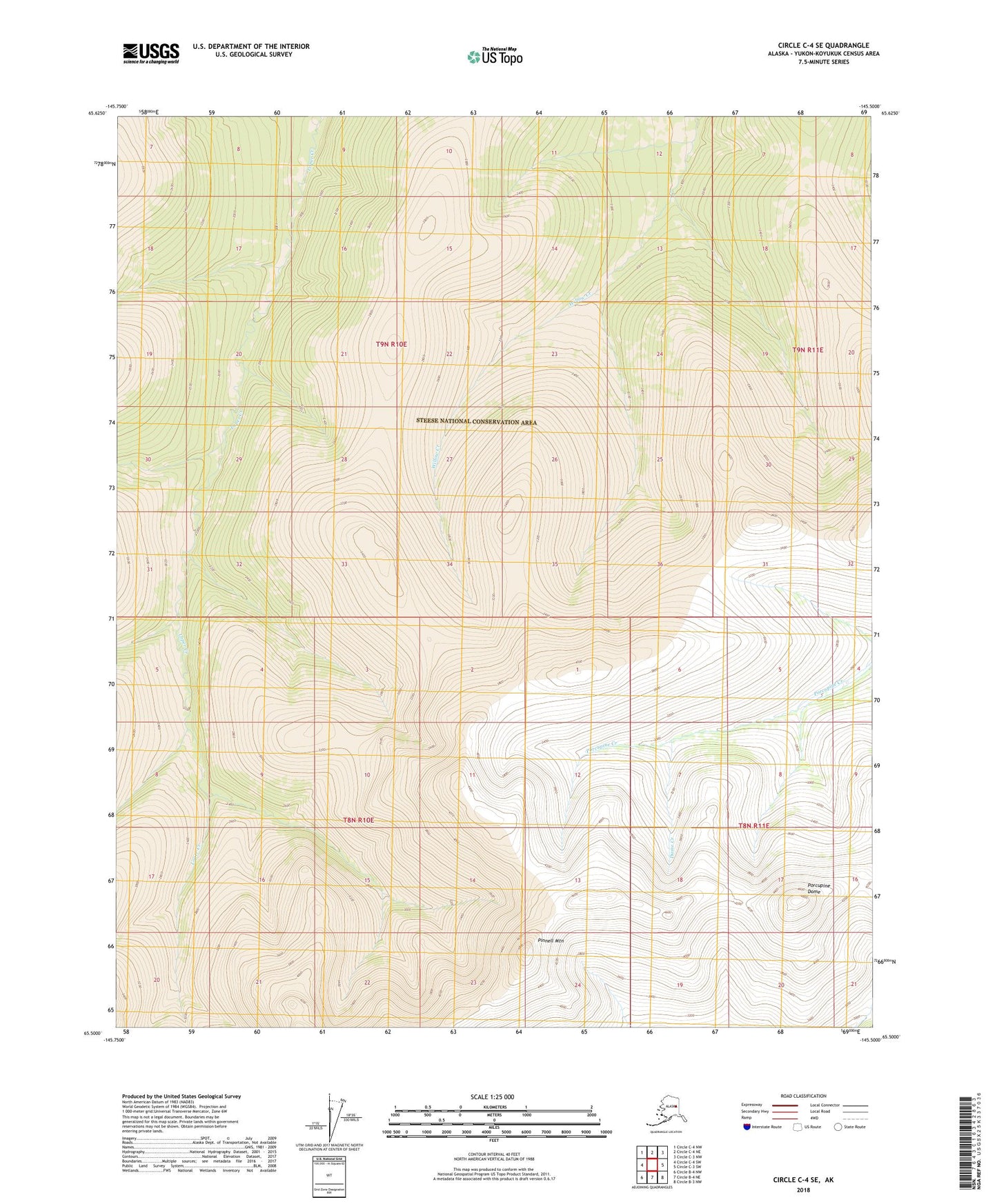 Circle C-4 SE Alaska US Topo Map Image