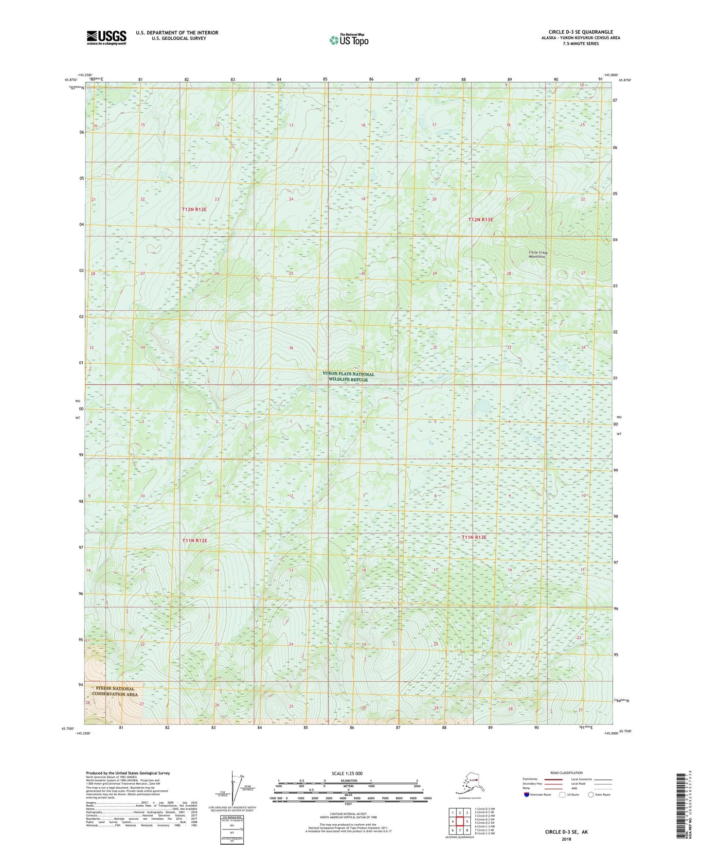 Circle D-3 SE Alaska US Topo Map Image