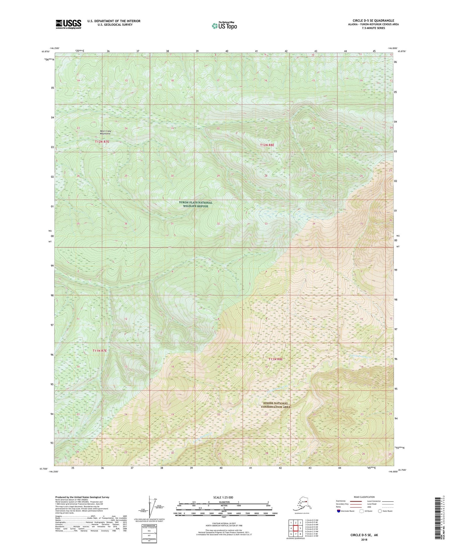 Circle D-5 SE Alaska US Topo Map Image