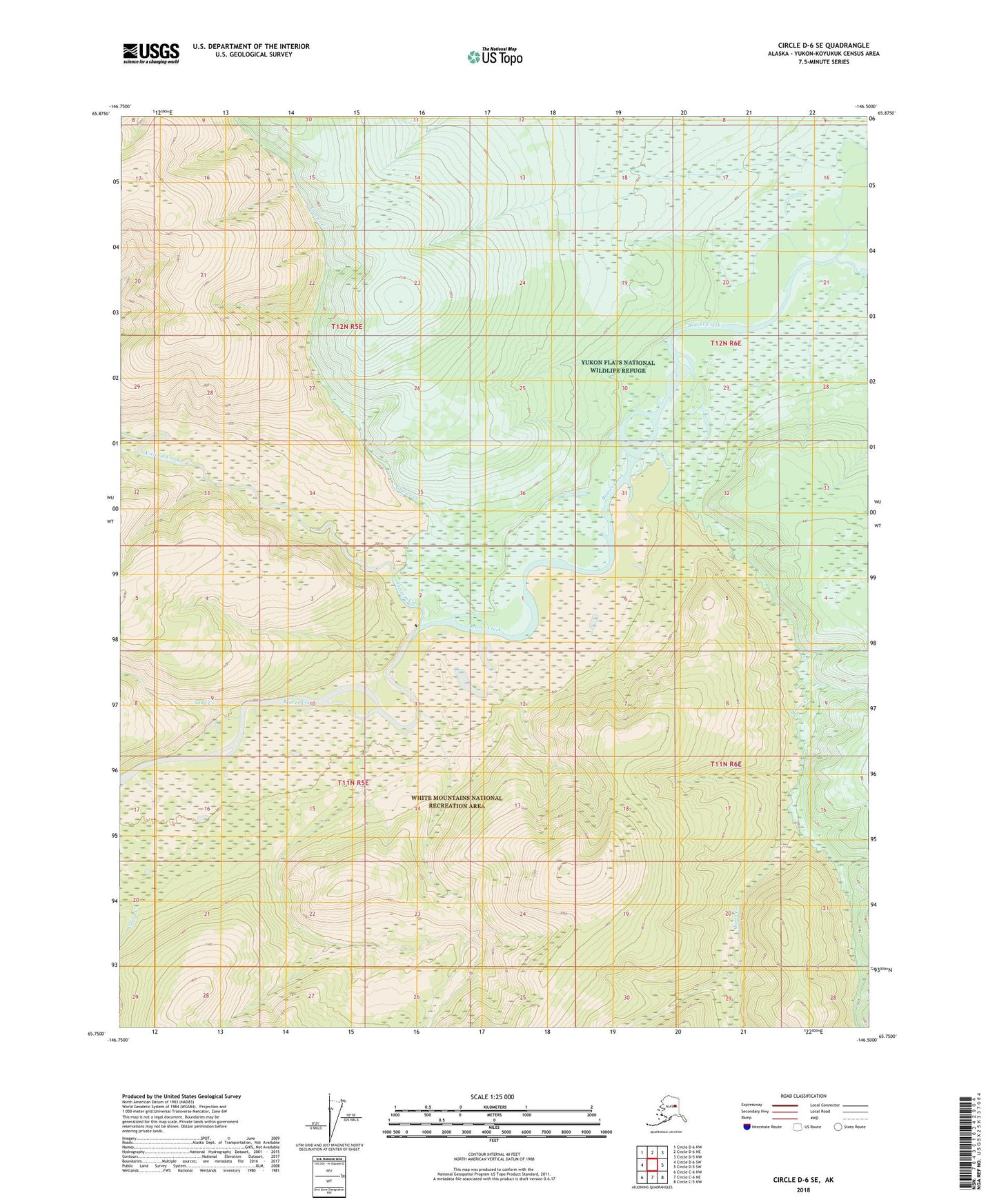 Circle D-6 SE Alaska US Topo Map Image