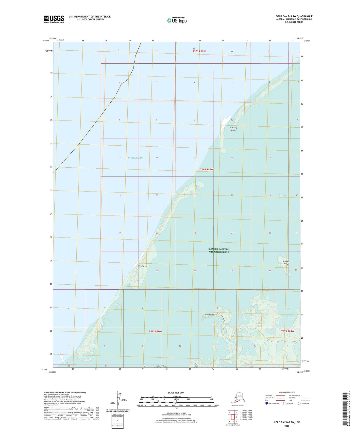 Cold Bay B-3 SW Alaska US Topo Map Image