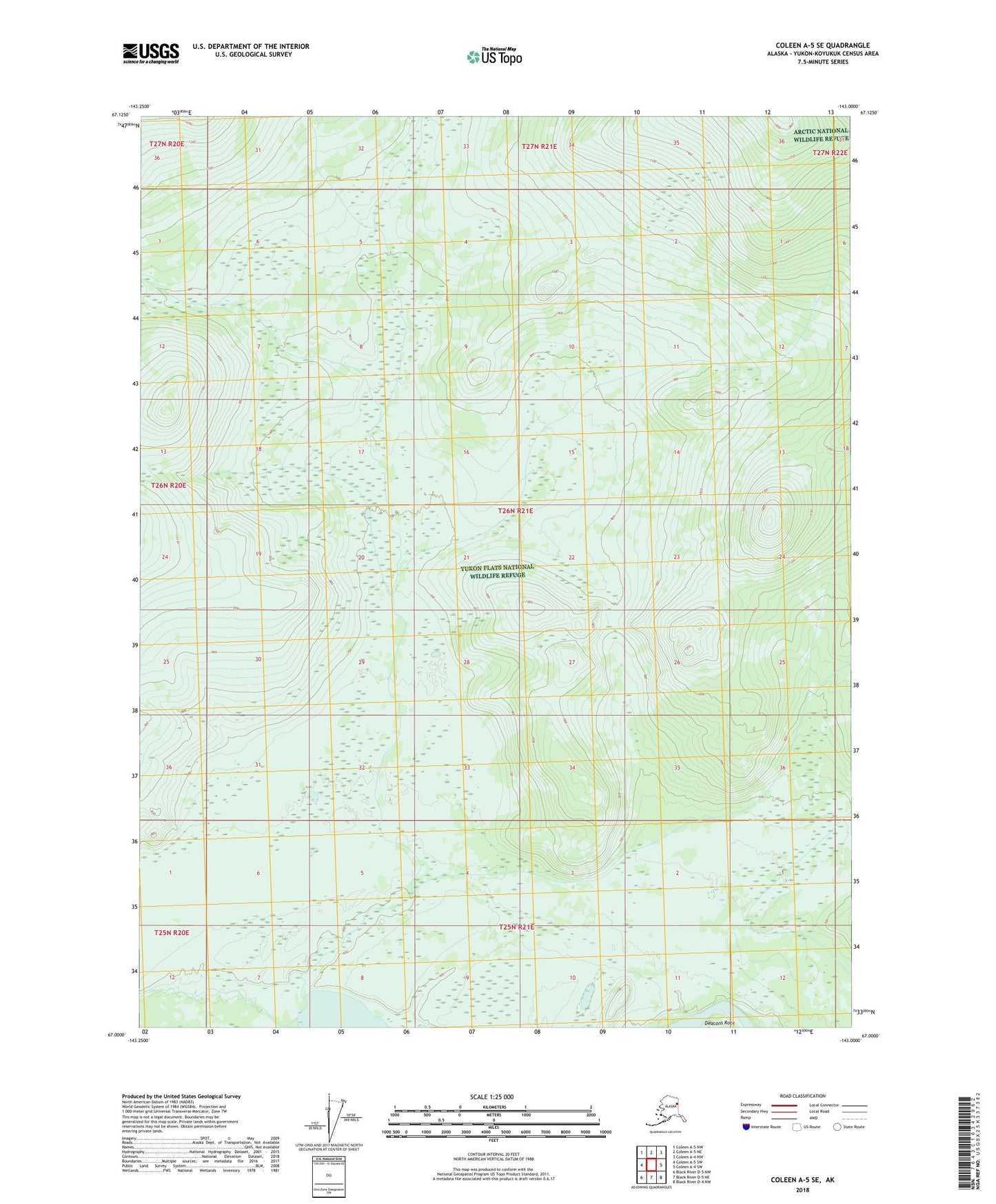 Coleen A-5 SE Alaska US Topo Map Image