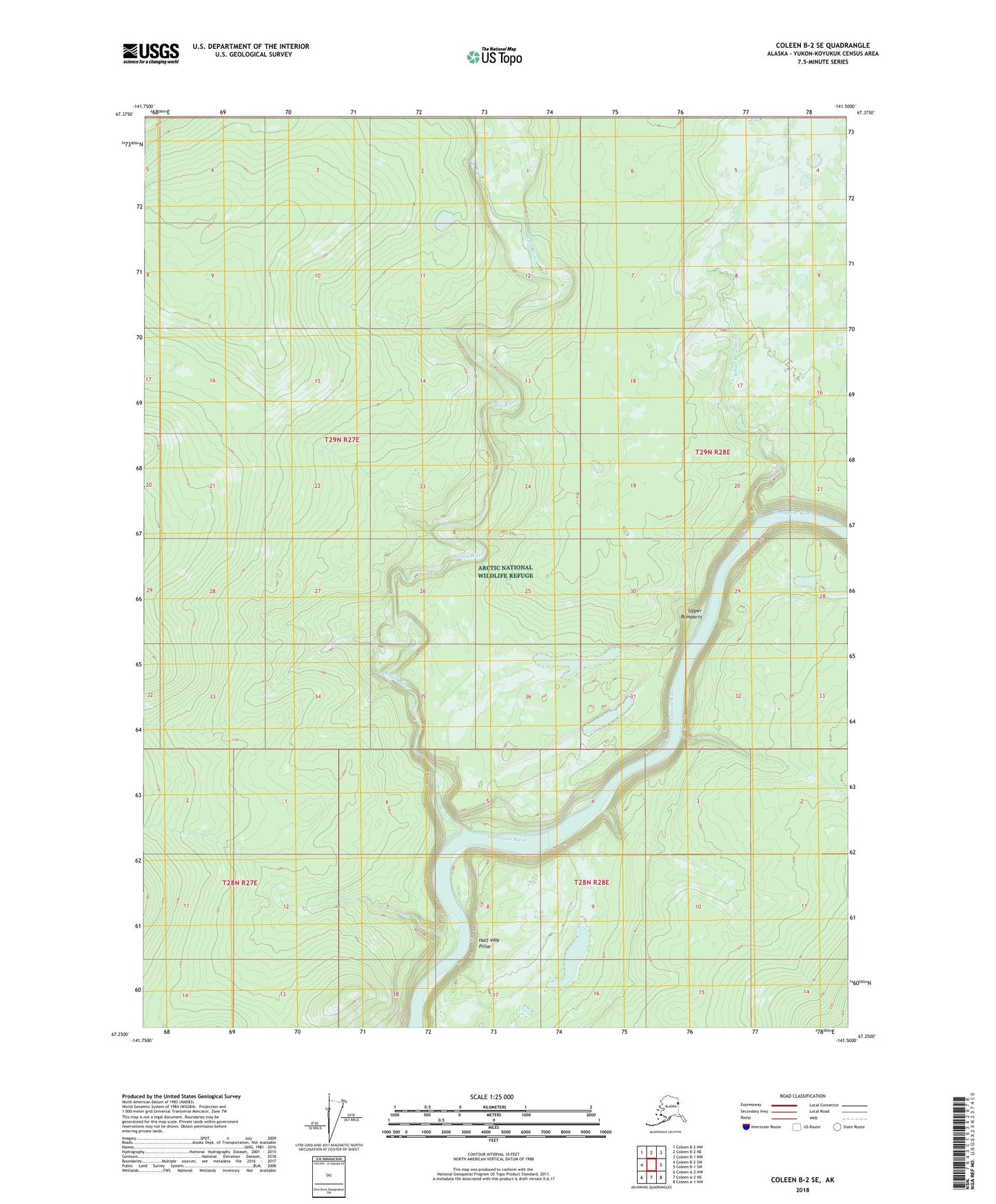 Coleen B-2 SE Alaska US Topo Map Image