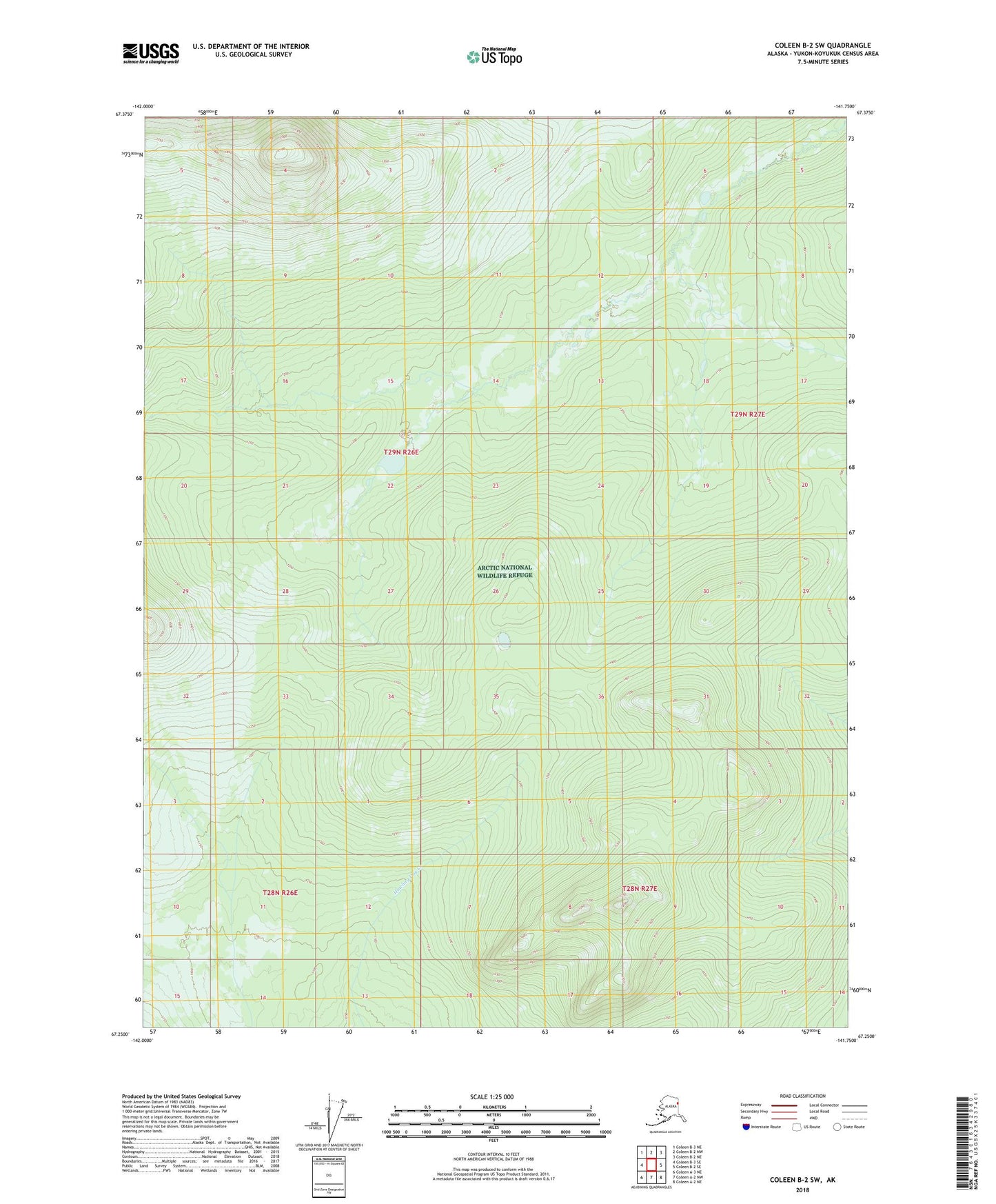 Coleen B-2 SW Alaska US Topo Map Image