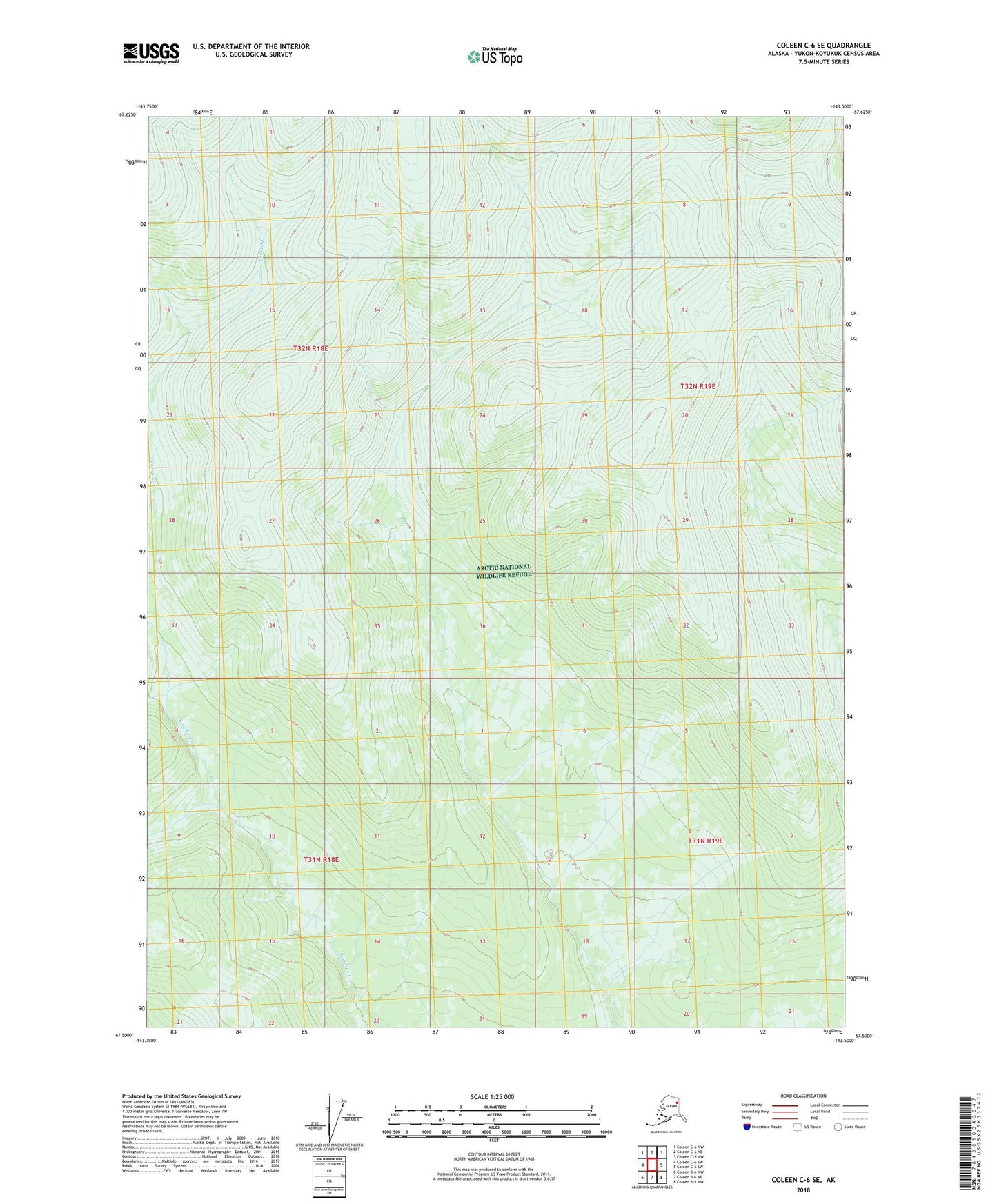 Coleen C-6 SE Alaska US Topo Map Image