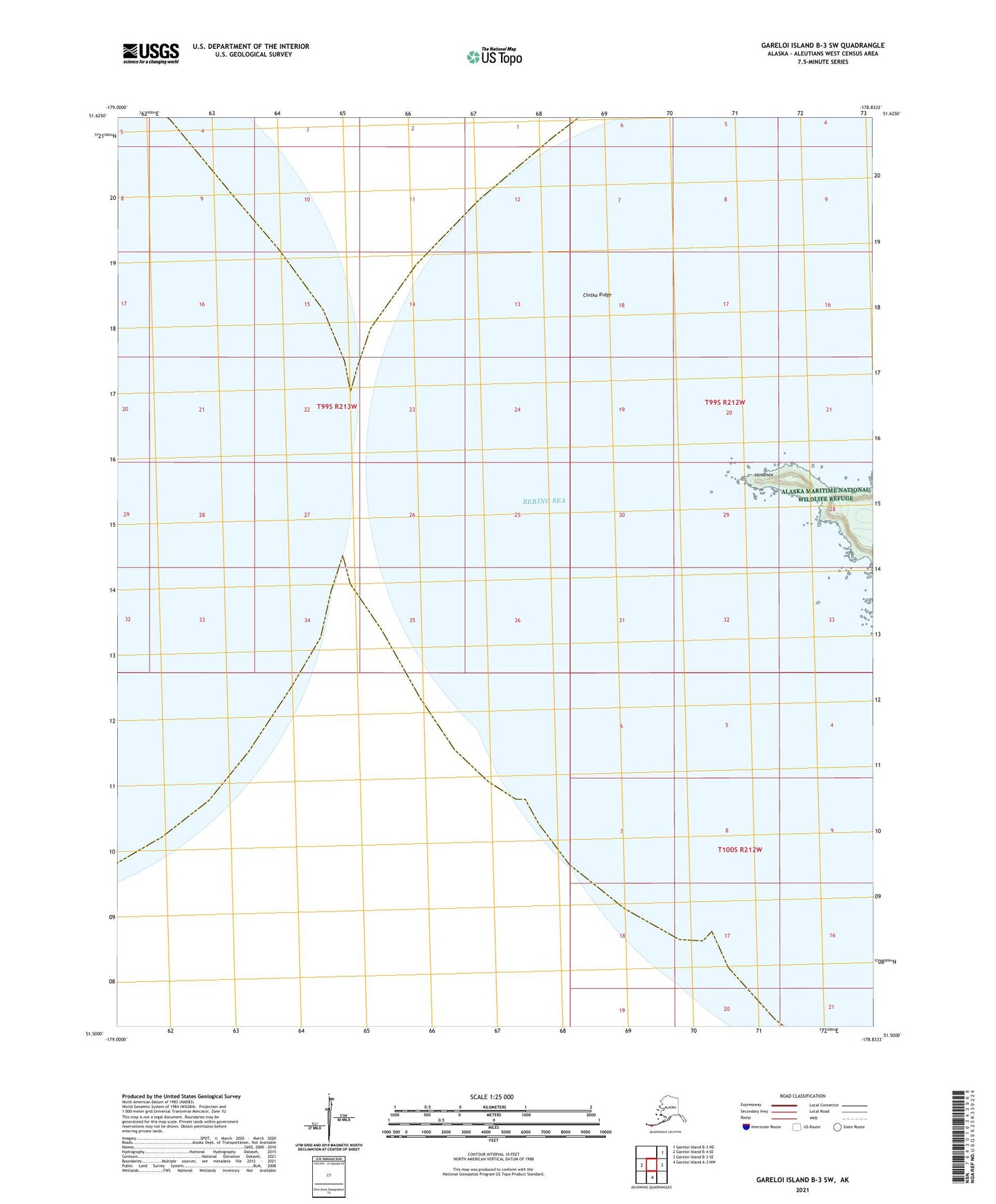 Gareloi Island B-3 SW Alaska US Topo Map Image