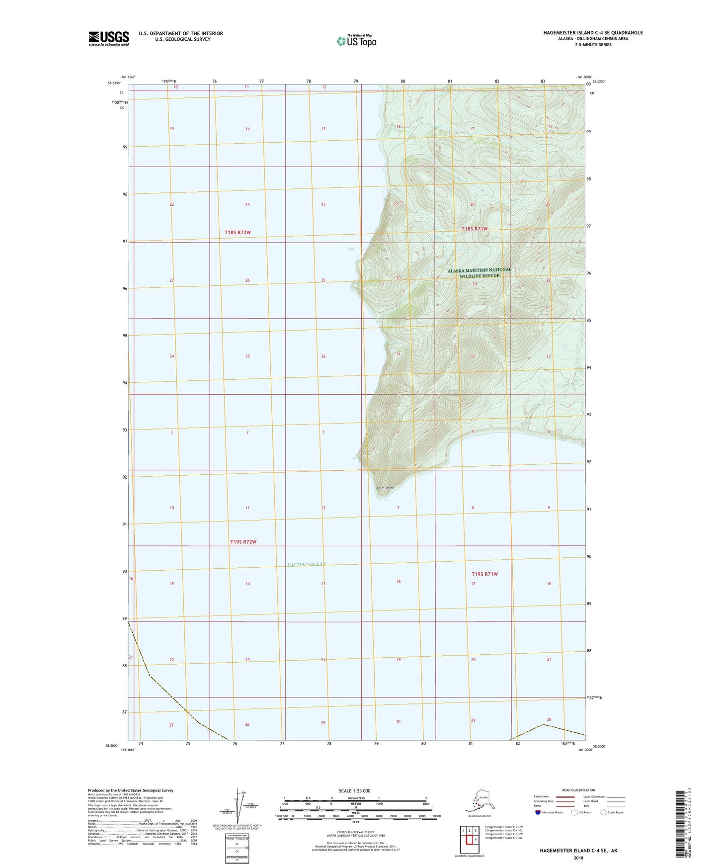 Hagemeister Island C-4 SE Alaska US Topo Map Image