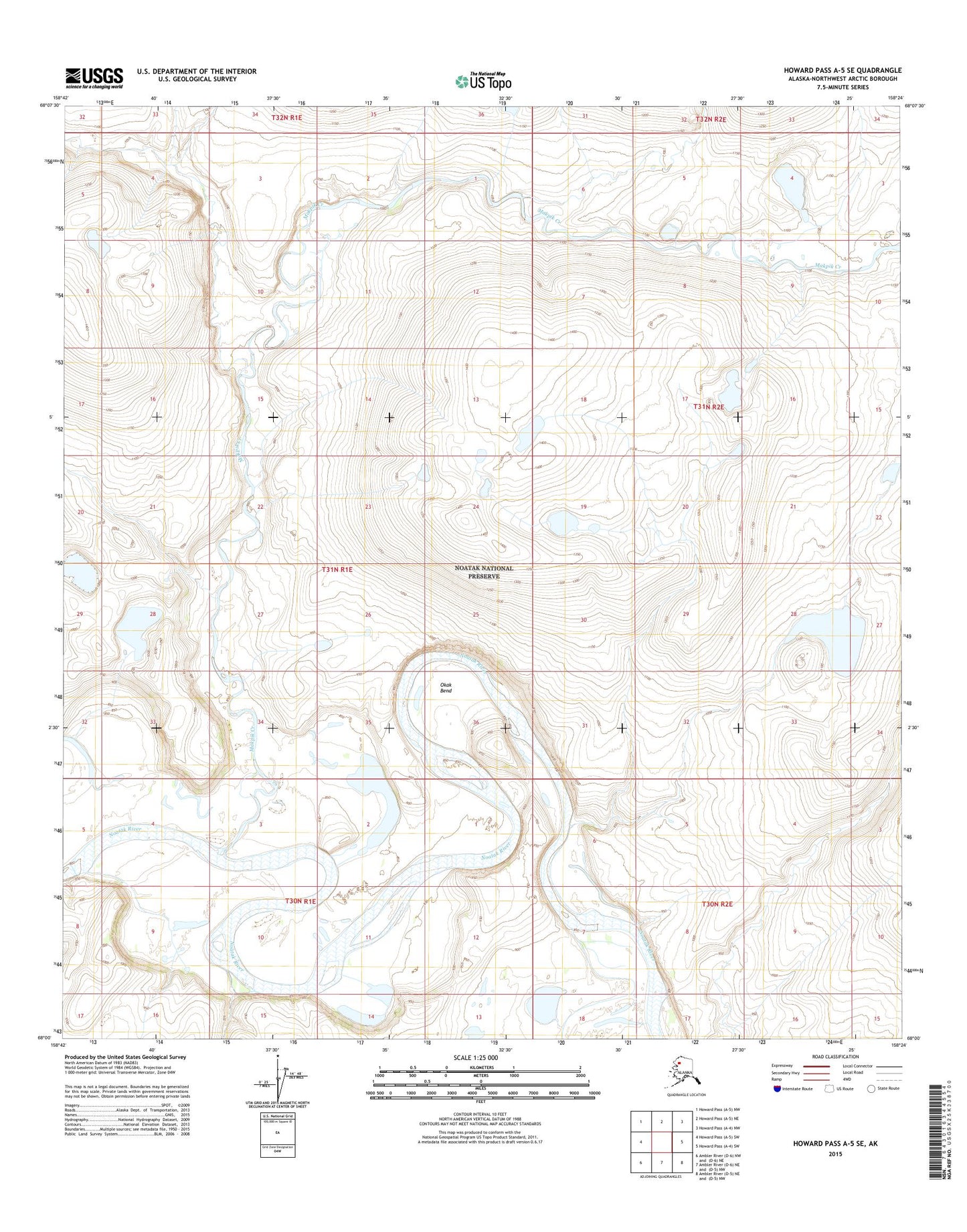 Howard Pass A-5 SE Alaska US Topo Map Image