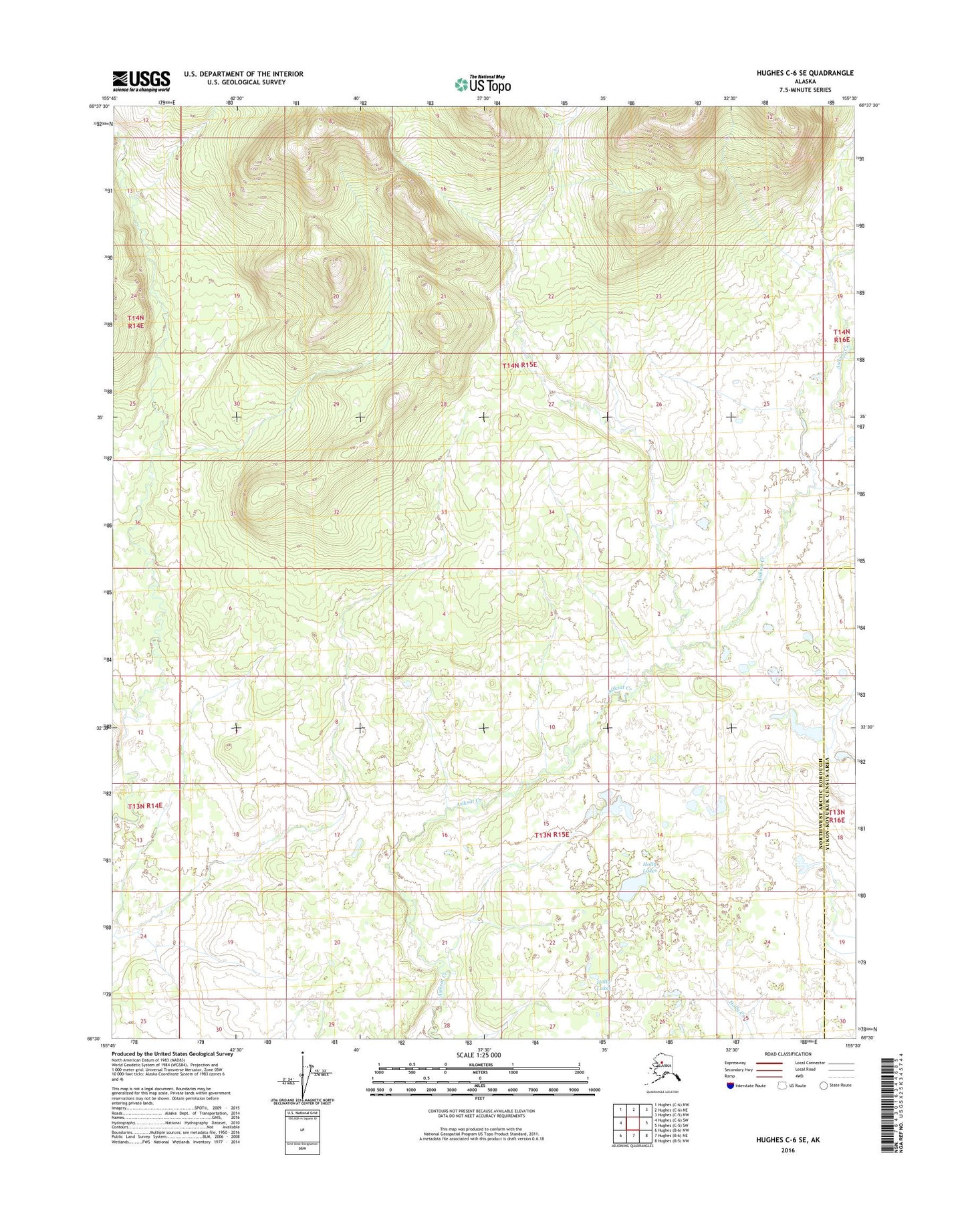 Hughes C-6 SE Alaska US Topo Map Image