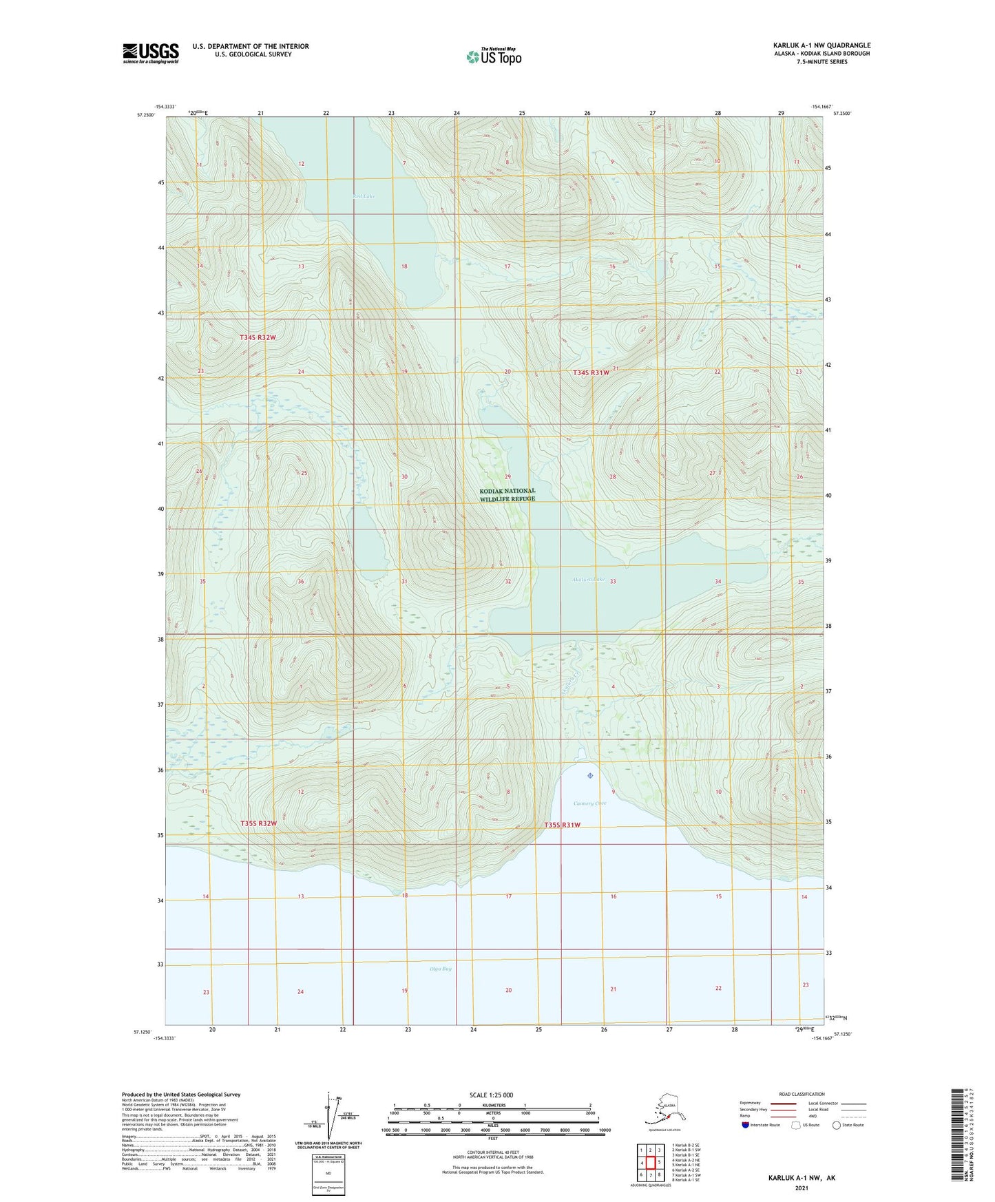 Karluk A-1 NW Alaska US Topo Map Image